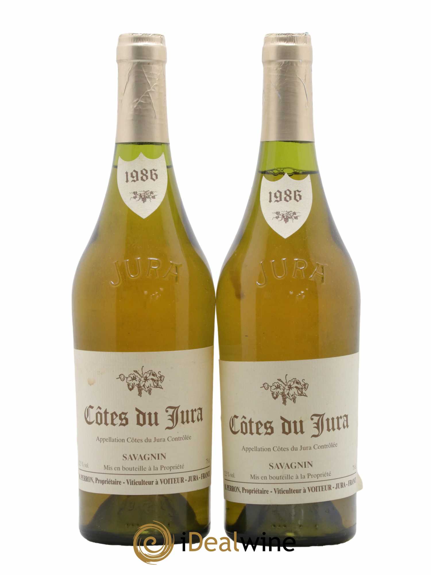 Côtes du Jura Savagnin Domaine Perron 1986 - Lot de 2 bouteilles - 0