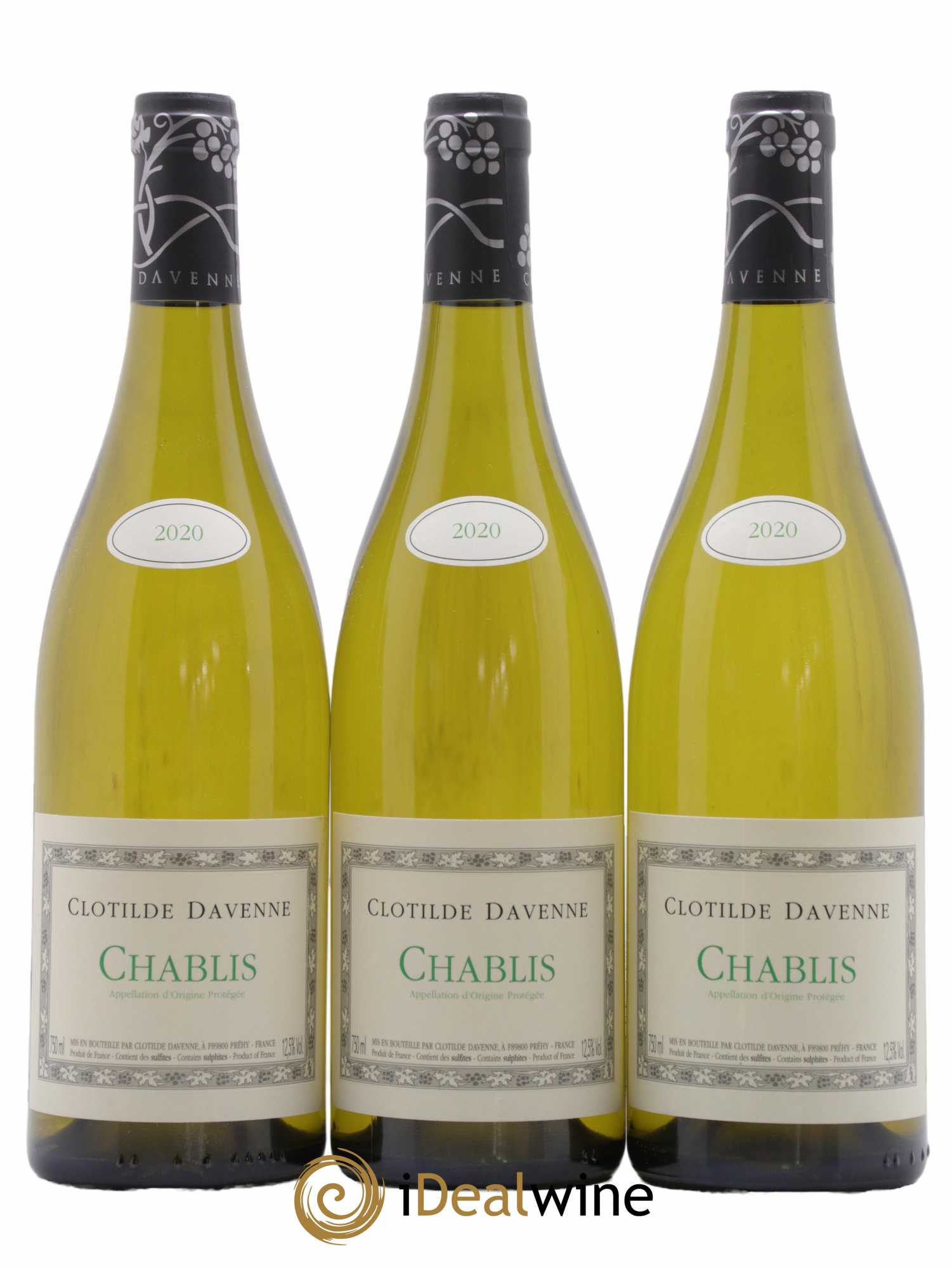 Chablis Clotilde Davenne 2020 - Lot de 3 bouteilles - 0