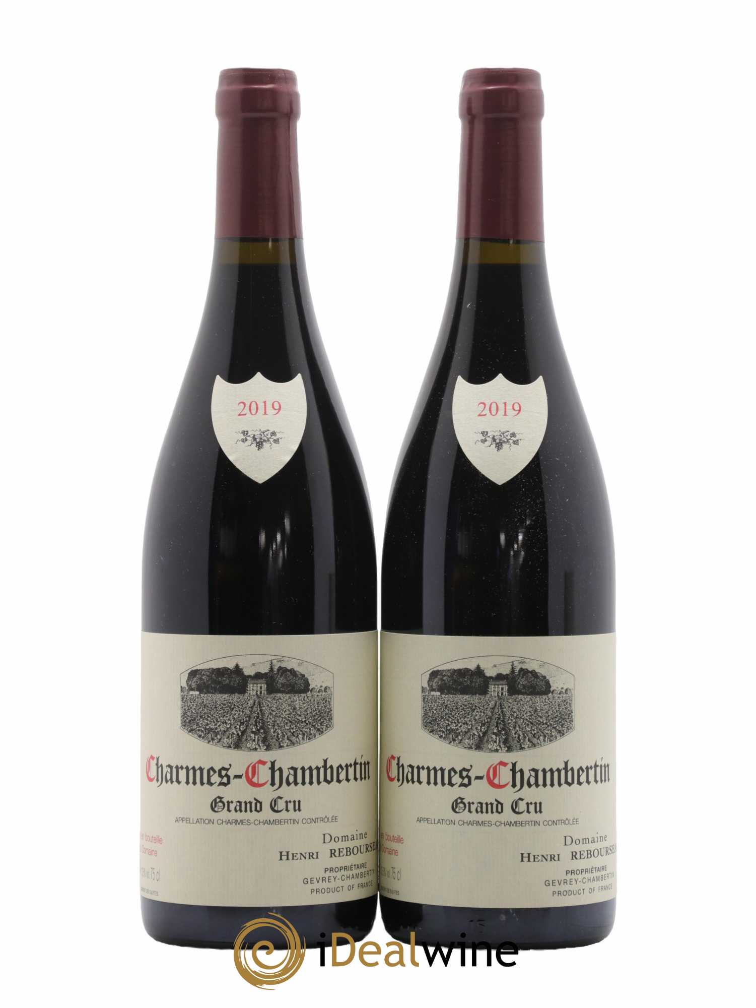 Charmes-Chambertin Grand Cru Henri Rebourseau 2019 - Lot de 2 bouteilles - 0