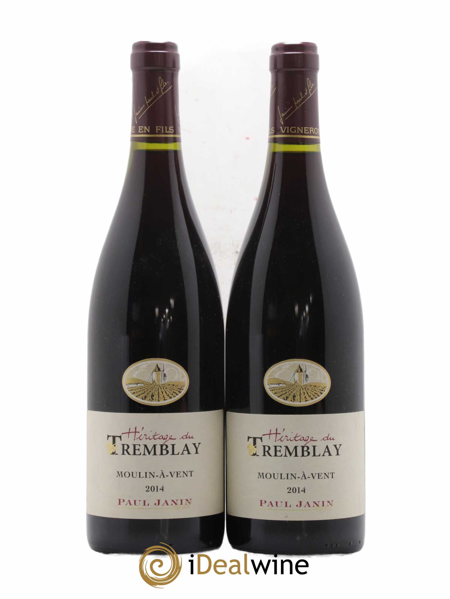 Moulin-à-Vent Héritage du Tremblay Paul Janin 2014 - Lot de 2 bouteilles - 0