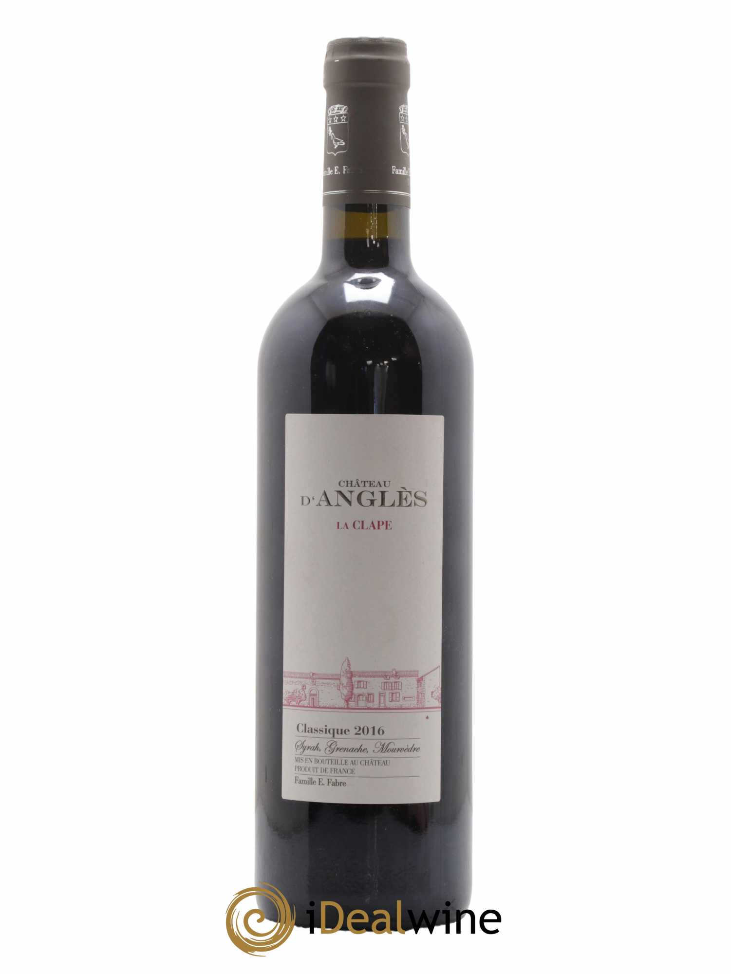 Coteaux du Languedoc La Clape Château d'Anglès 2016 - Lot de 1 bouteille - 0