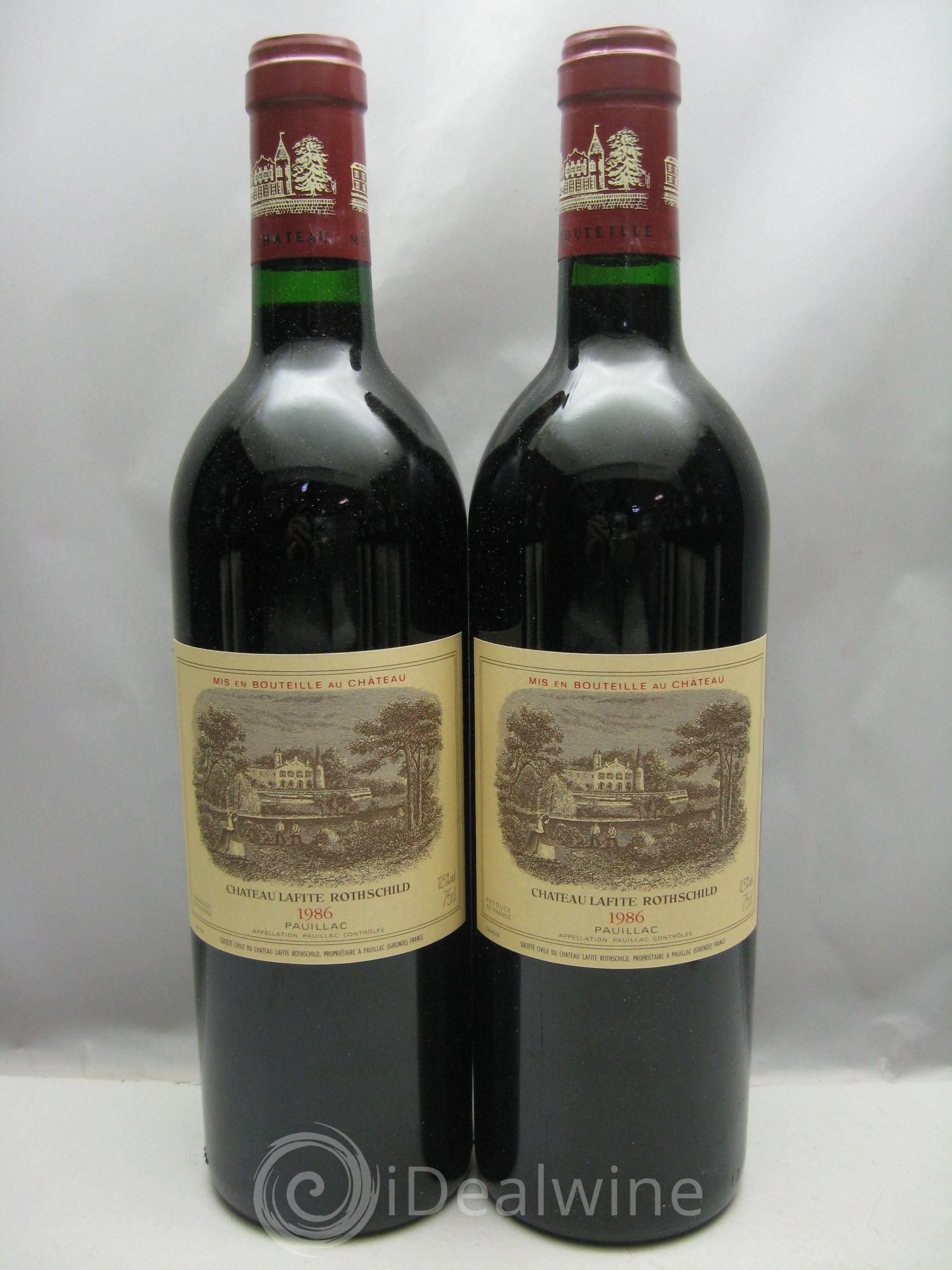 Château Lafite Rothschild 1er Grand Cru Classé 1986 - Lot de 12 bouteilles - 0