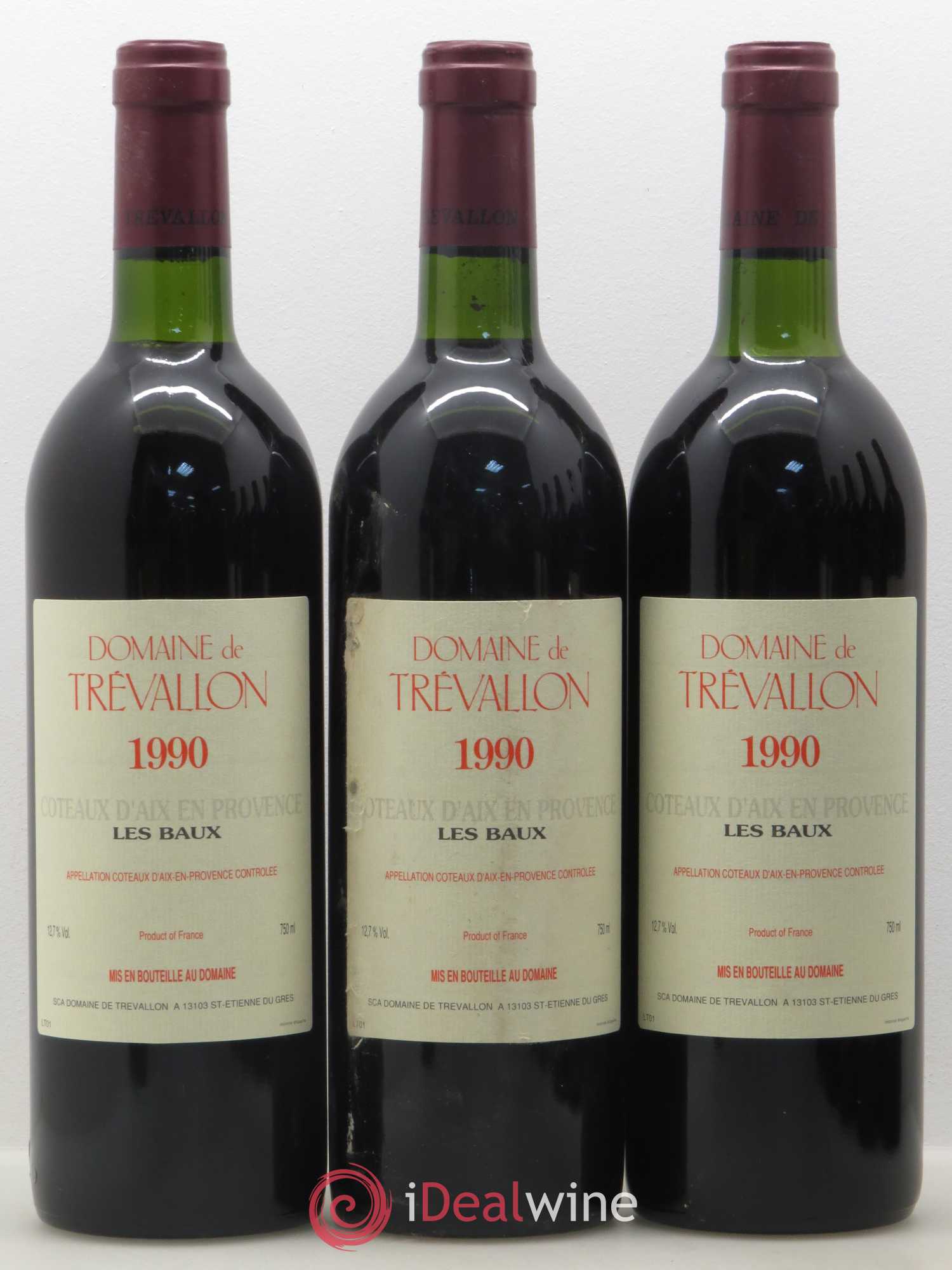 Coteaux d'Aix-en-Provence Trévallon (Domaine de) Eloi Dürrbach 1990 - Lot de 11 bouteilles - 3