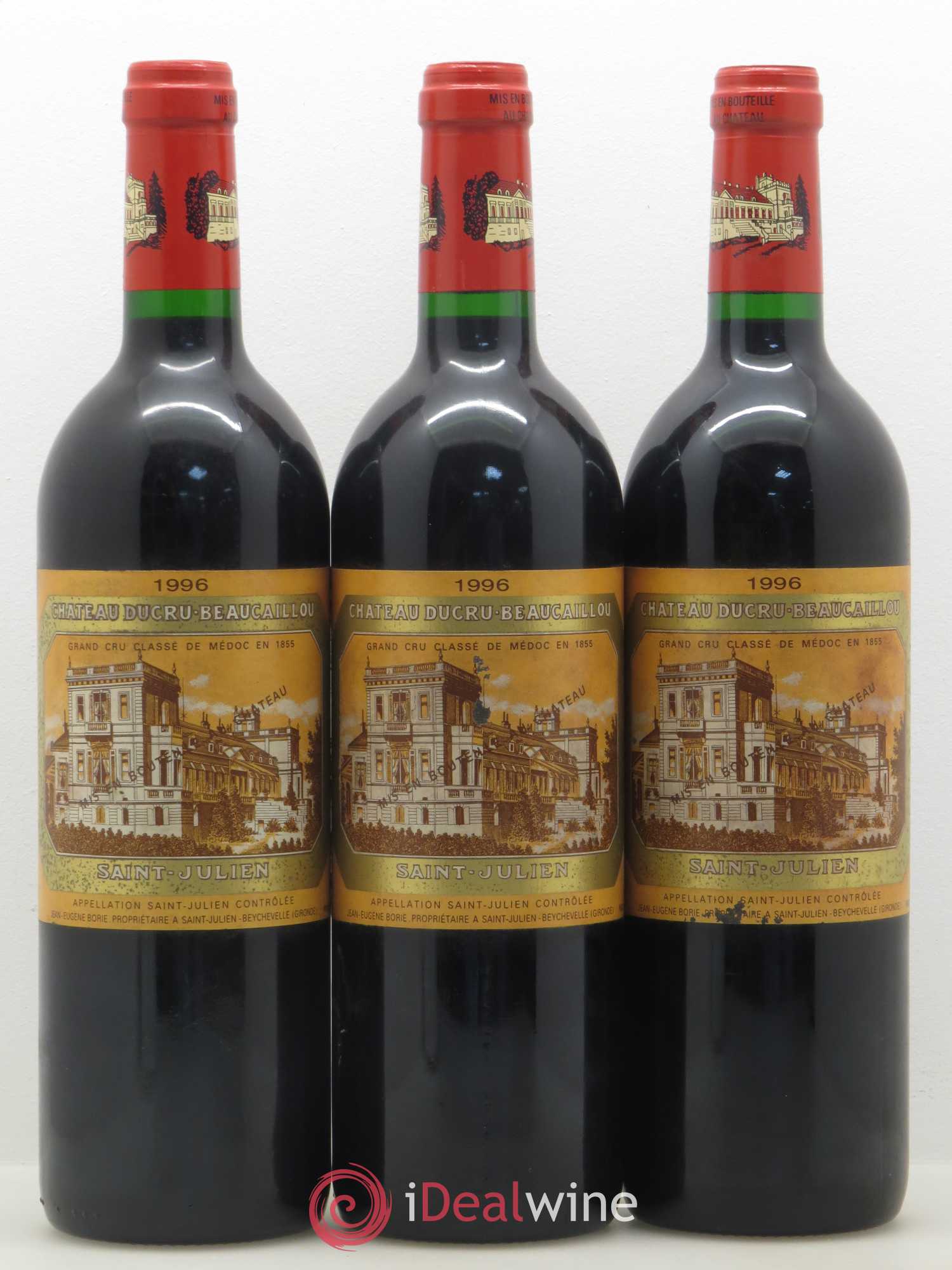 Château Ducru Beaucaillou 2ème Grand Cru Classé 1996 - Lot de 3 bouteilles - 0
