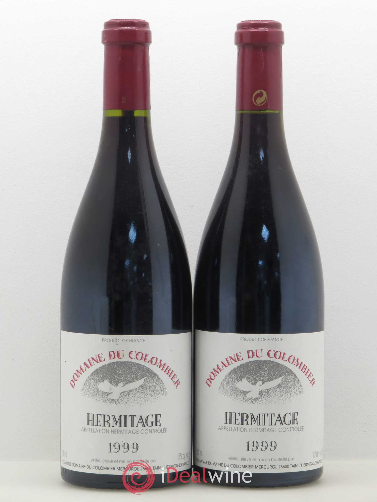 Hermitage Colombier (Domaine du) 1999 - Lot de 2 bouteilles - 0