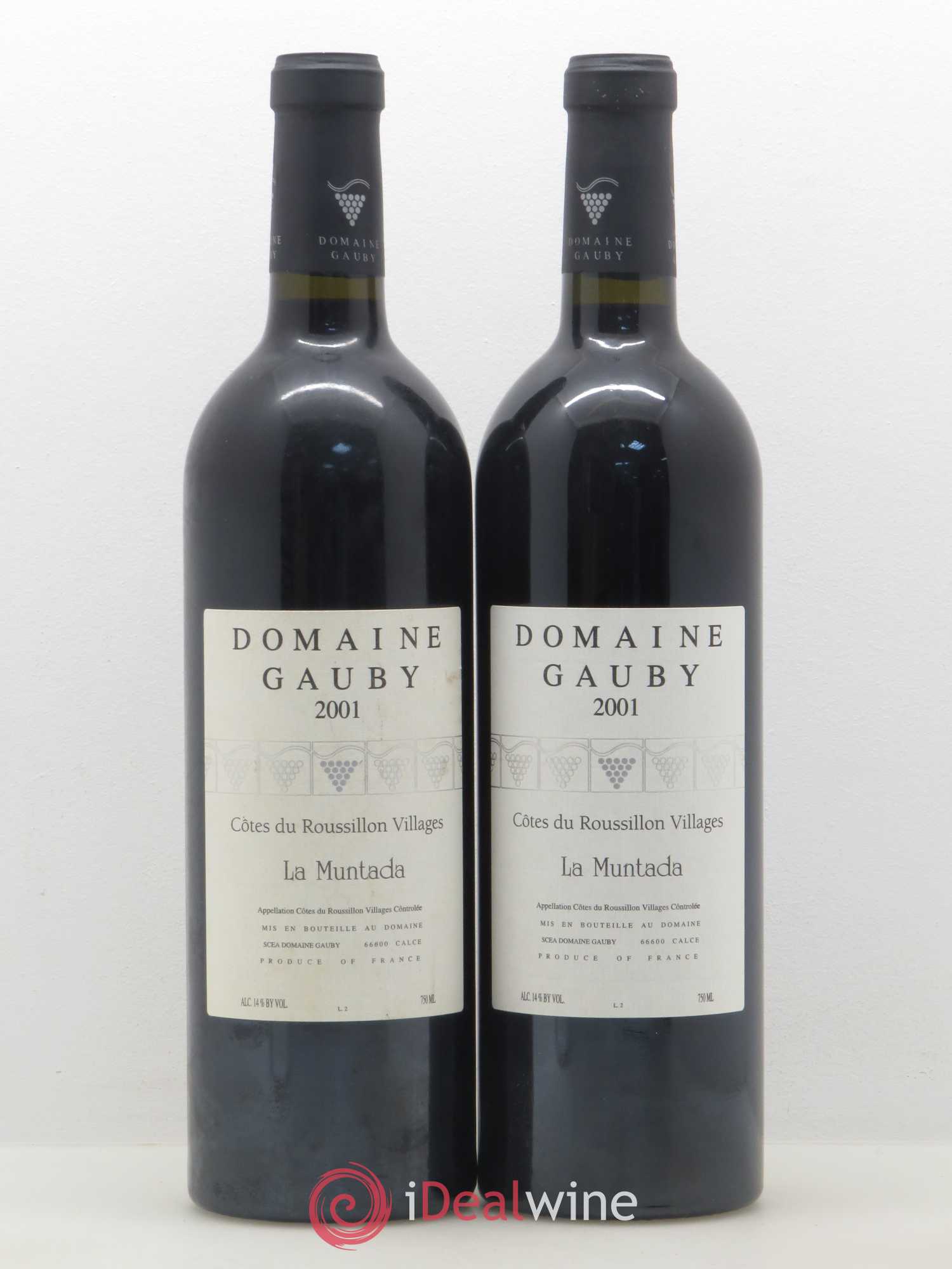 Côtes Catalanes (anciennement Côtes du Roussillon Villages) La Muntada Gauby (Domaine) 2001 - Lot de 2 bouteilles - 0