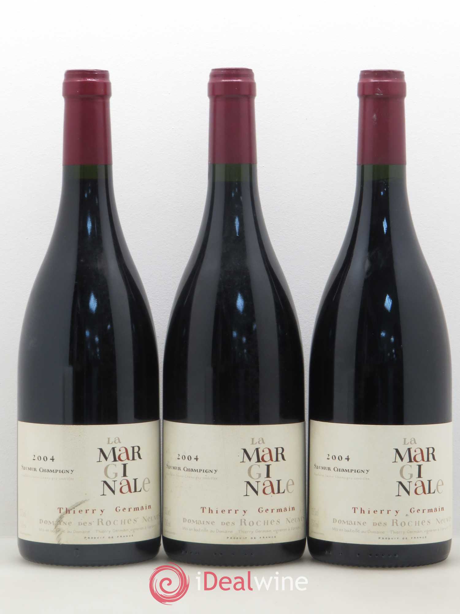 Saumur-Champigny La Marginale Domaine des Roches Neuves - Thierry Germain 2004 - Lot de 3 bouteilles - 0