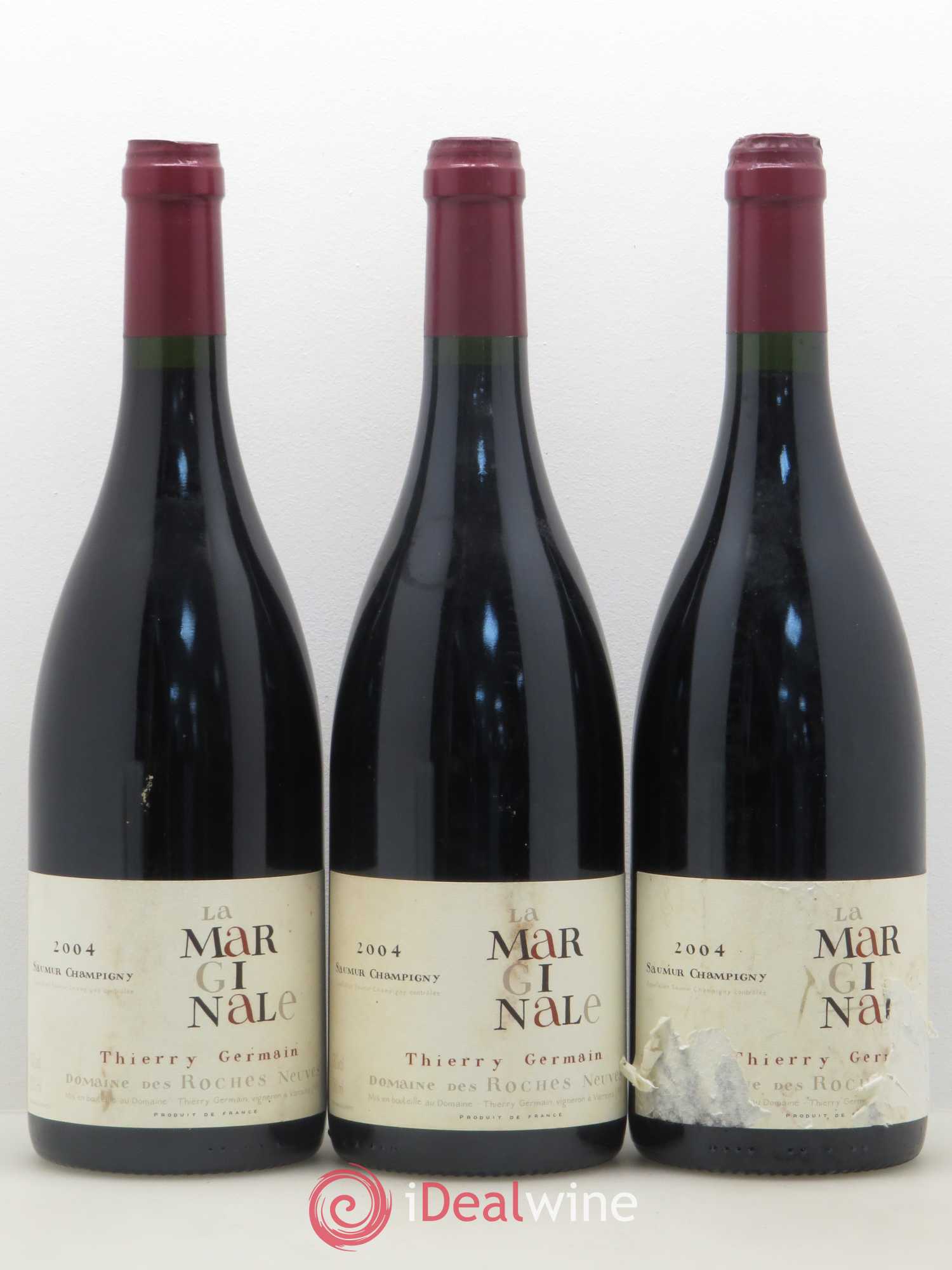 Saumur-Champigny La Marginale Domaine des Roches Neuves - Thierry Germain 2004 - Lot de 3 bouteilles - 0