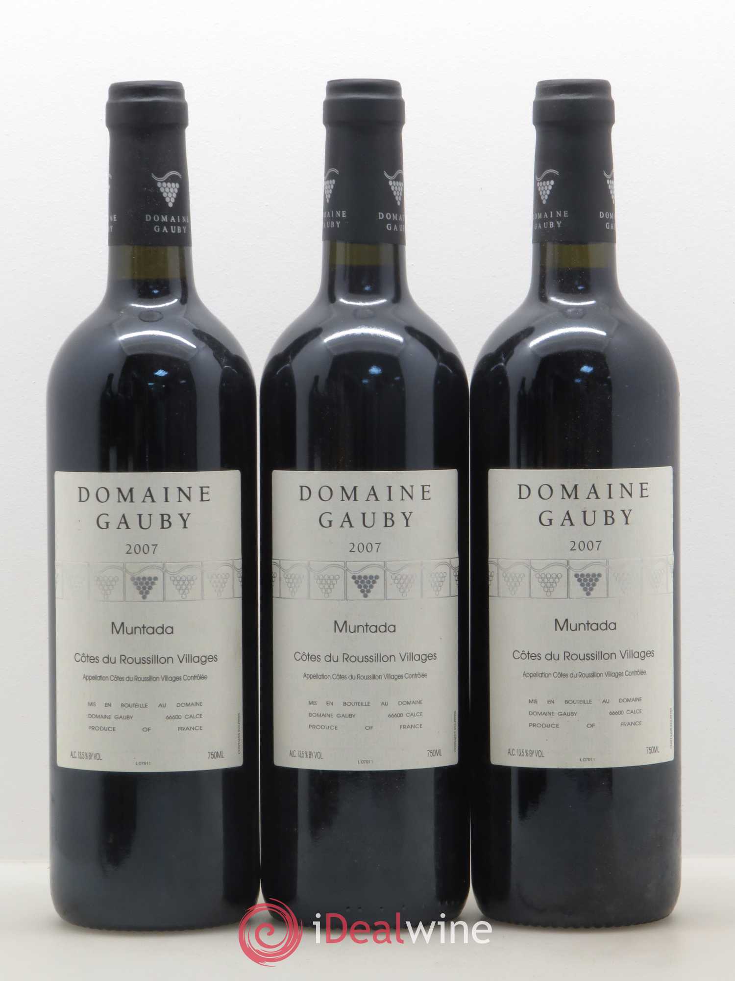 Côtes Catalanes (anciennement Côtes du Roussillon Villages) La Muntada Gauby (Domaine) 2007 - Lot de 6 bouteilles - 1