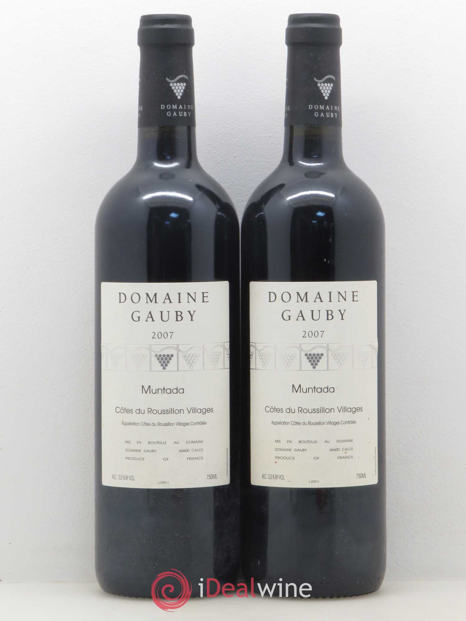 Côtes Catalanes (anciennement Côtes du Roussillon Villages) La Muntada Gauby (Domaine) 2007 - Lot de 2 bouteilles - 0