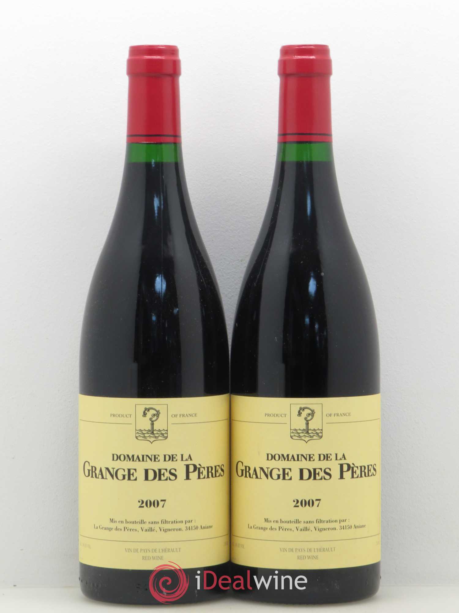 Pays d'Hérault Grange des Pères Laurent Vaillé 2007 - Lot de 2 bouteilles - 0