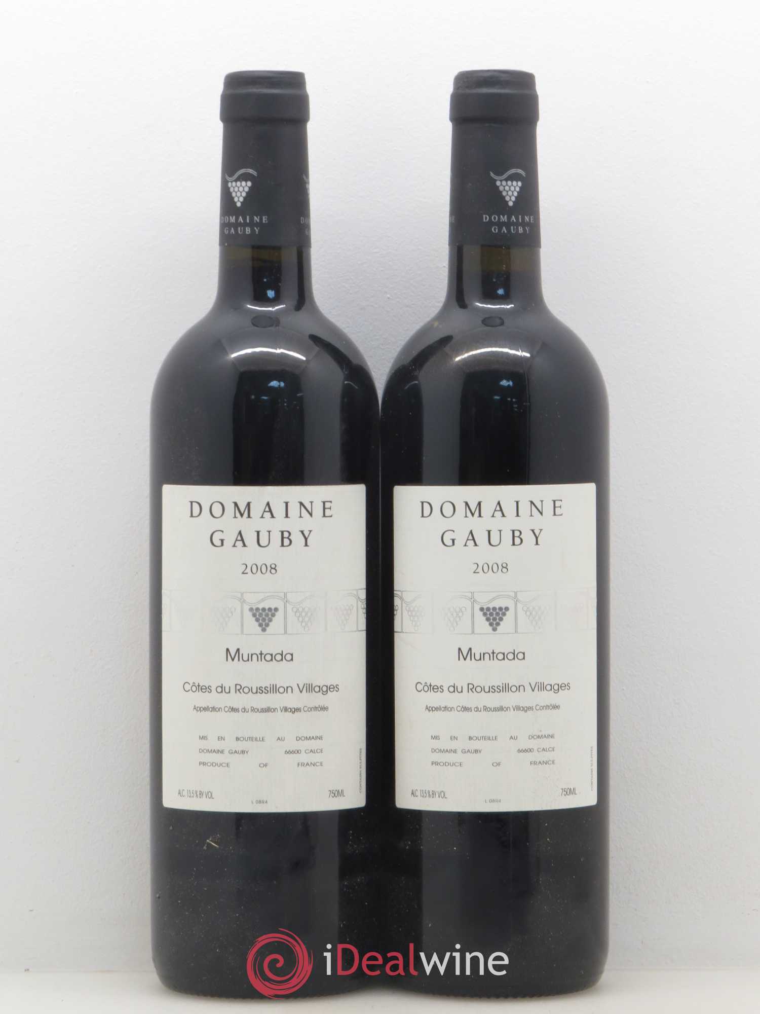 Côtes Catalanes (anciennement Côtes du Roussillon Villages) La Muntada Gauby (Domaine) 2008 - Lot de 2 bouteilles - 0