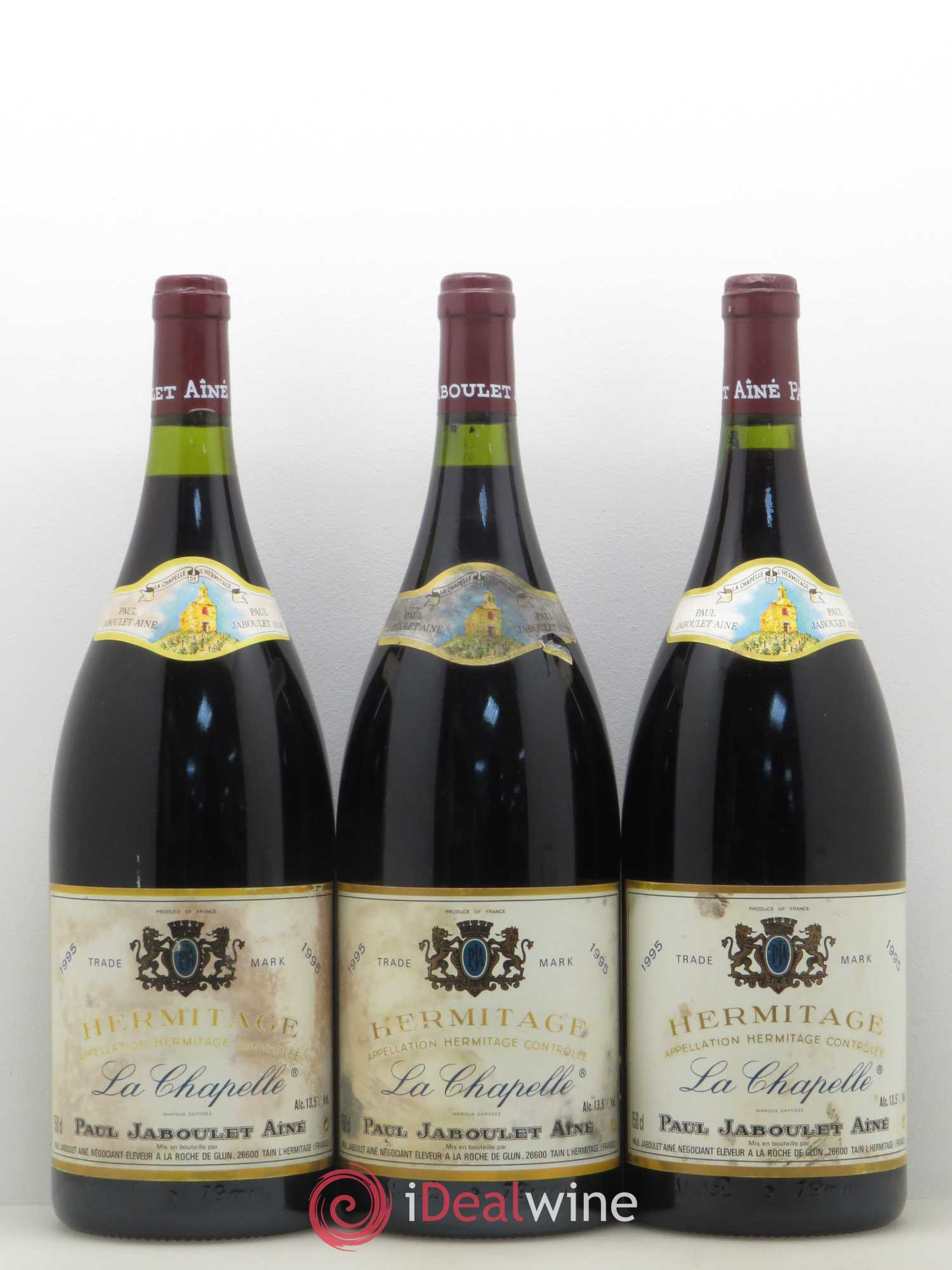 Hermitage La Chapelle Paul Jaboulet Ainé 1995 - Lot de 3 magnums - 0