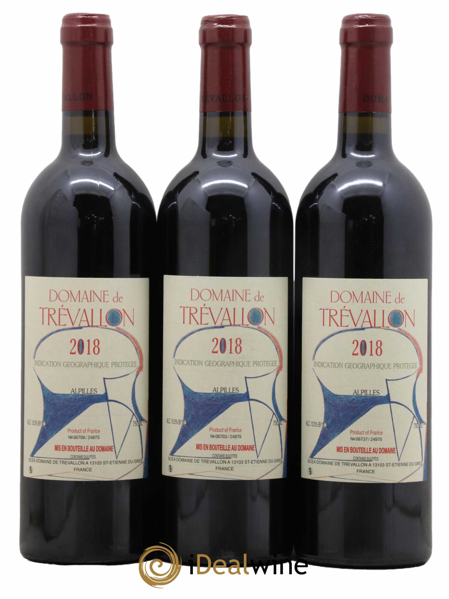 Alpilles Trévallon (Domaine de) Eloi Dürrbach 2018 - Lot de 3 bouteilles - 0