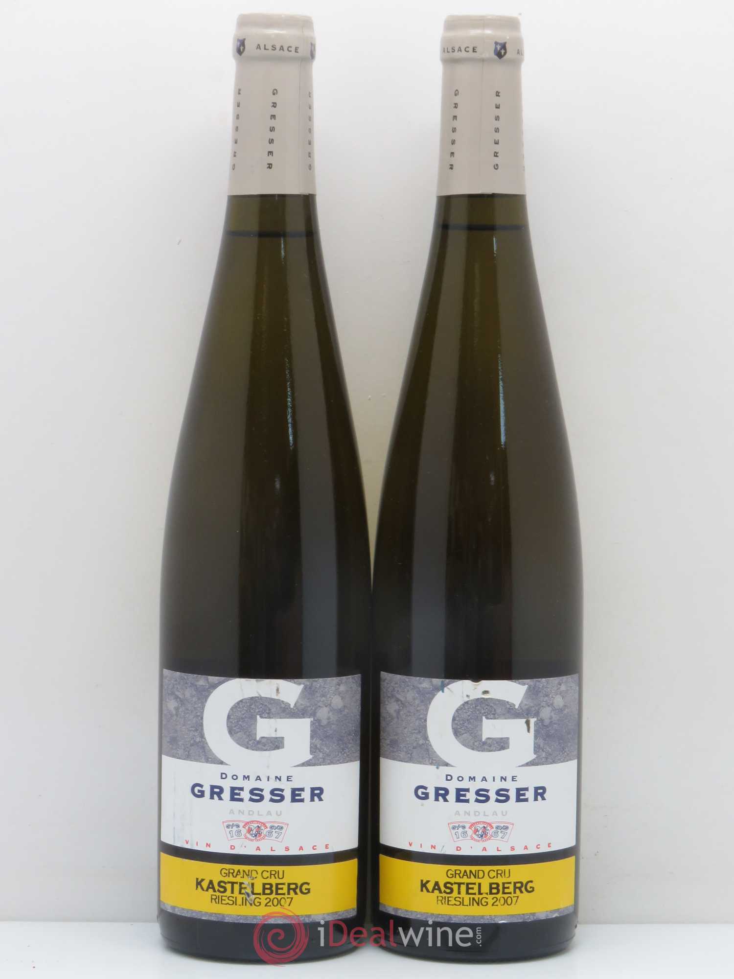 Riesling Grand Cru Kastelberg Domaine Remy Gresser 2007 - Lot de 2 bouteilles - 0