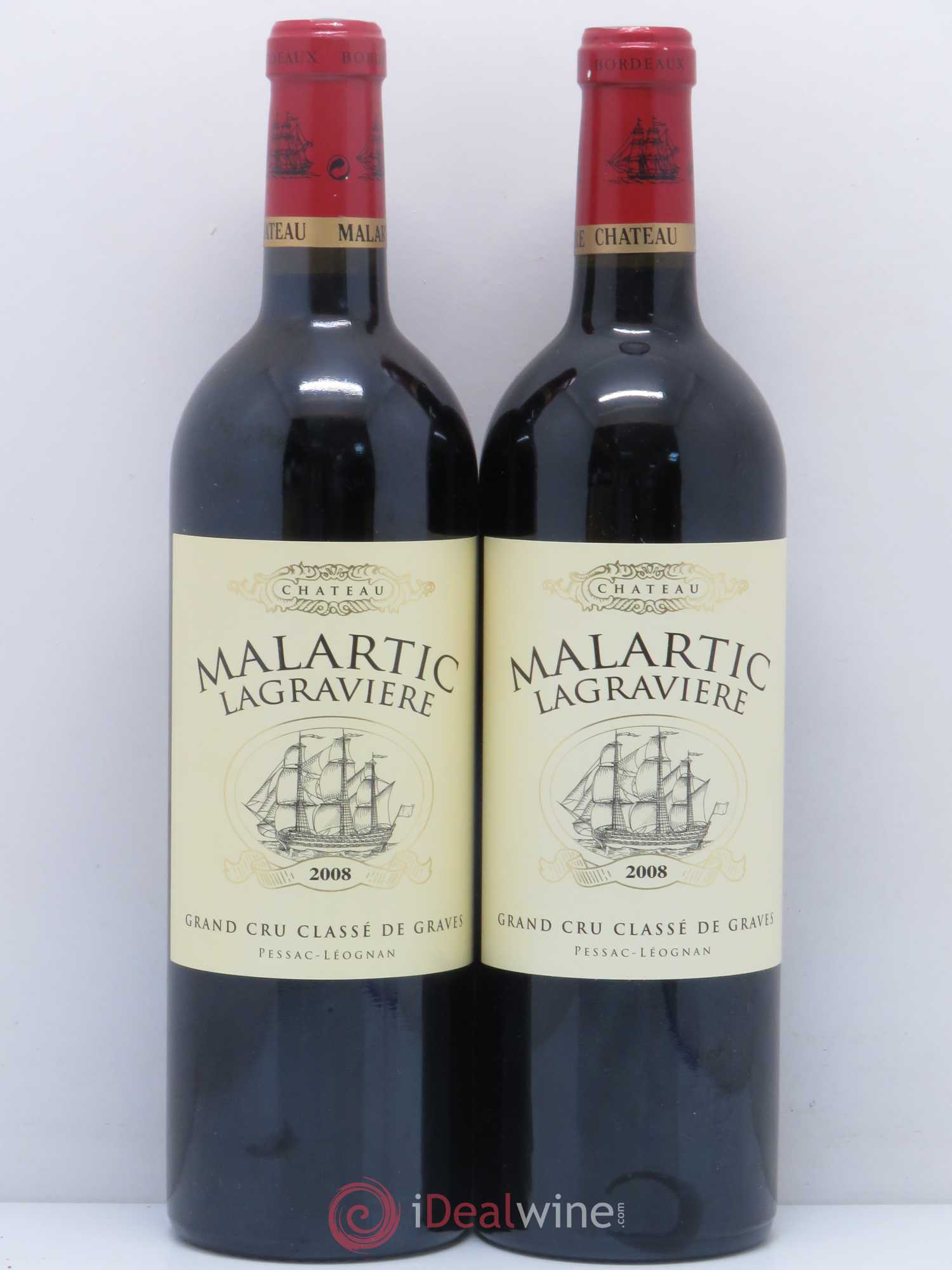 Château Malartic-Lagravière Cru Classé de Graves 2008 - Lot de 2 bouteilles - 0