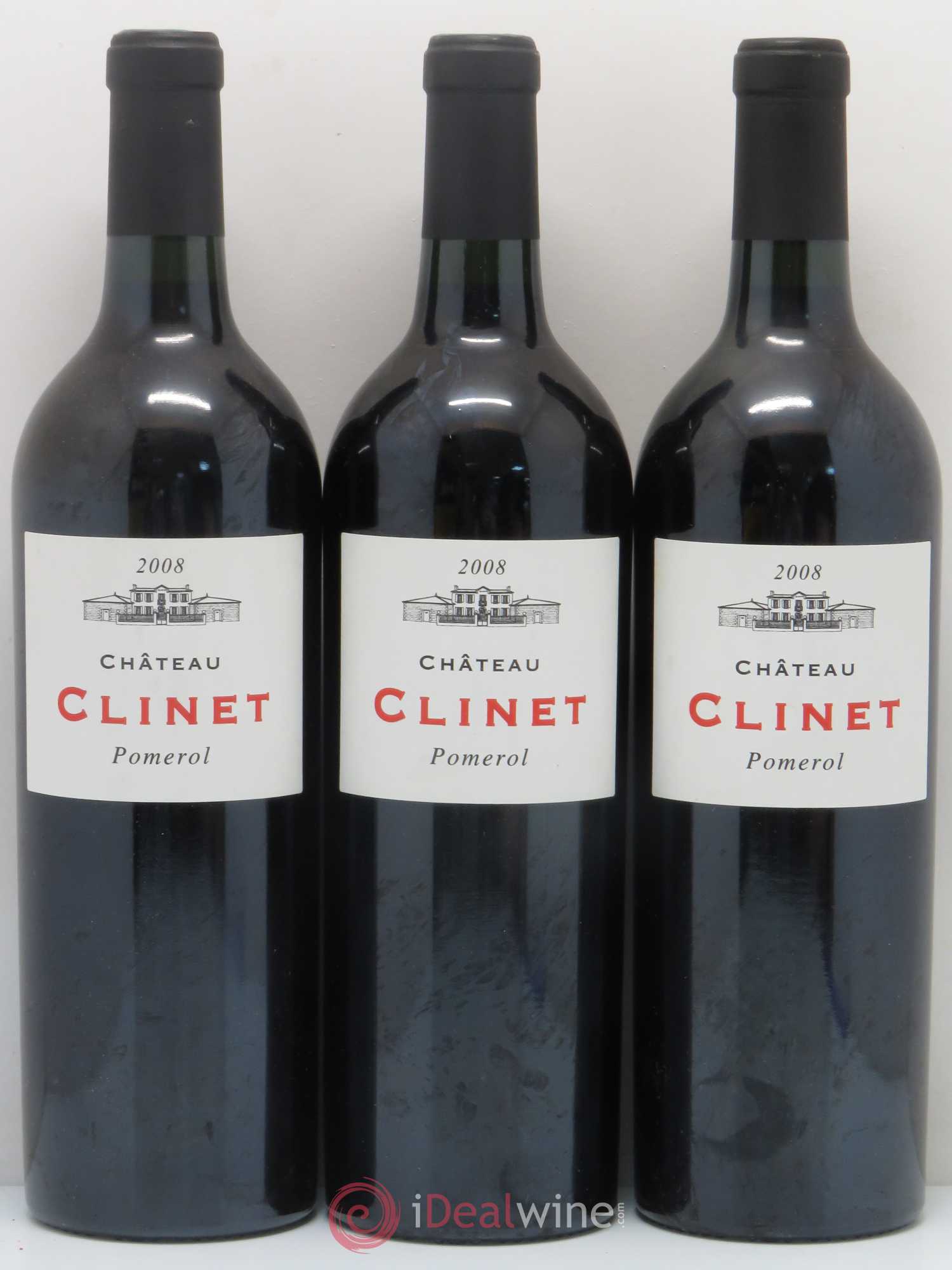 Château Clinet 2008 - Lot de 3 bouteilles - 0