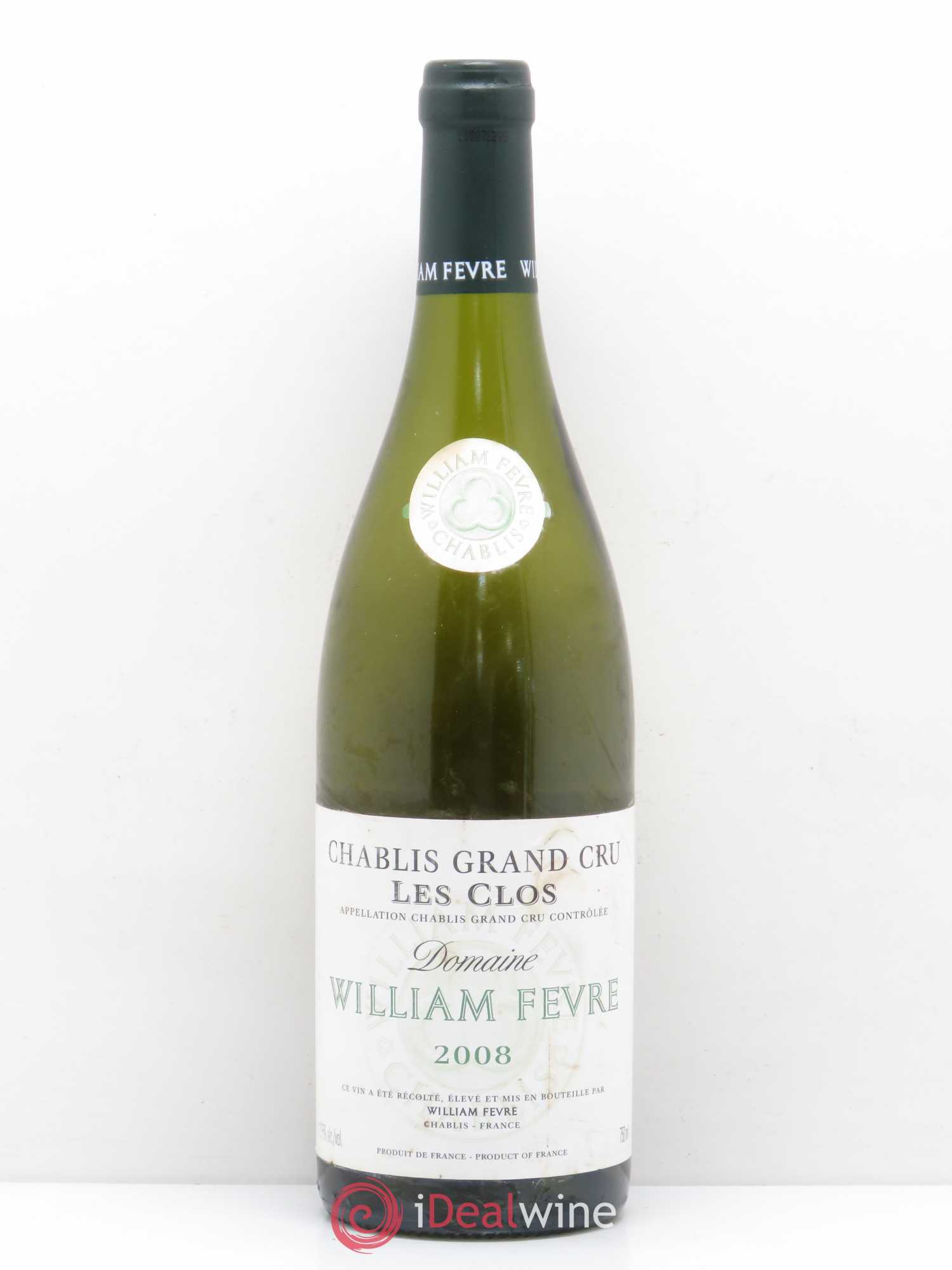 Chablis Grand Cru Les Clos William Fèvre 2008 - Lot de 1 bouteille - 0