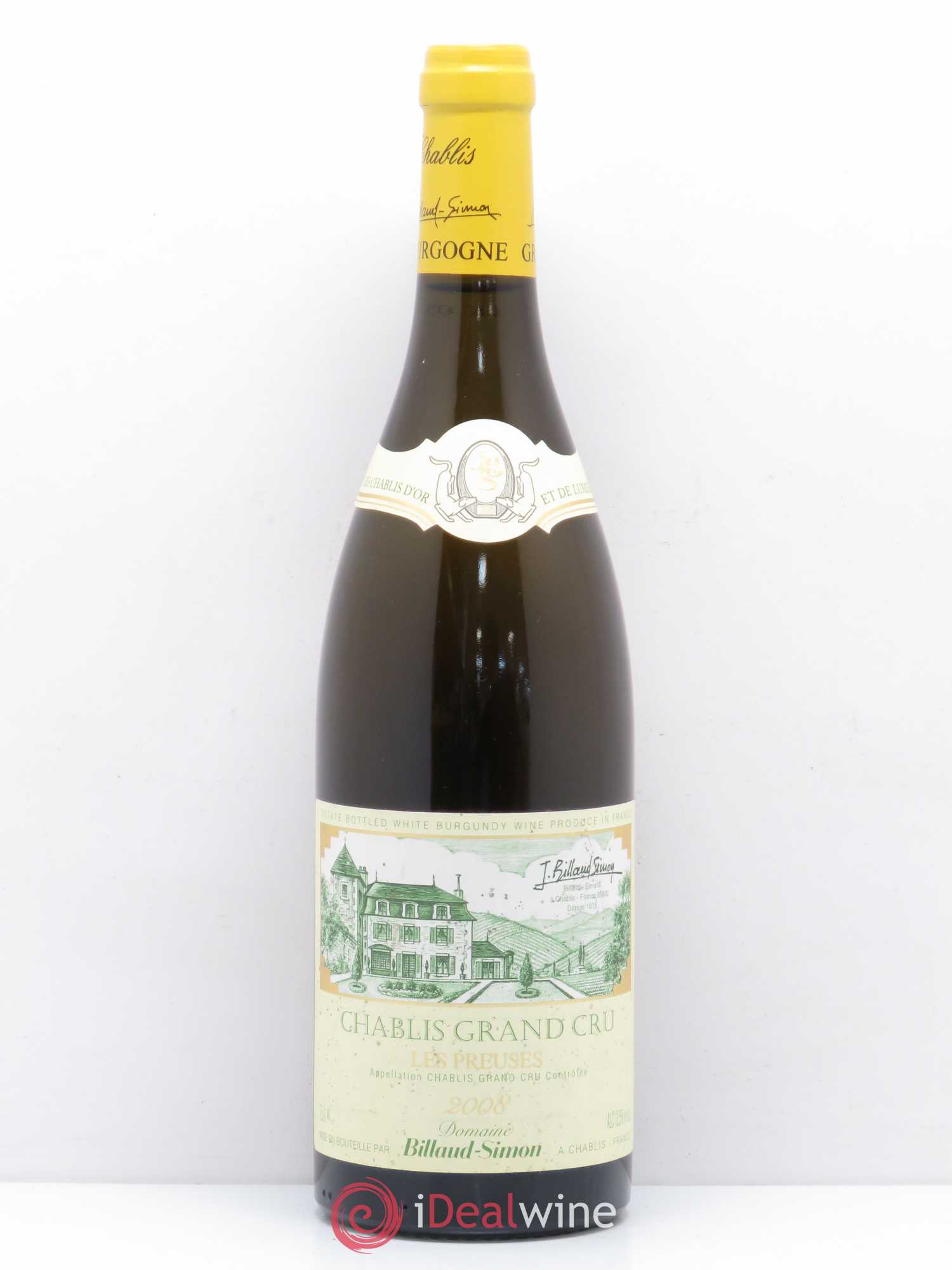 Chablis Grand Cru Les Preuses Billaud-Simon (Domaine) 2008 - Lot de 1 bouteille - 0