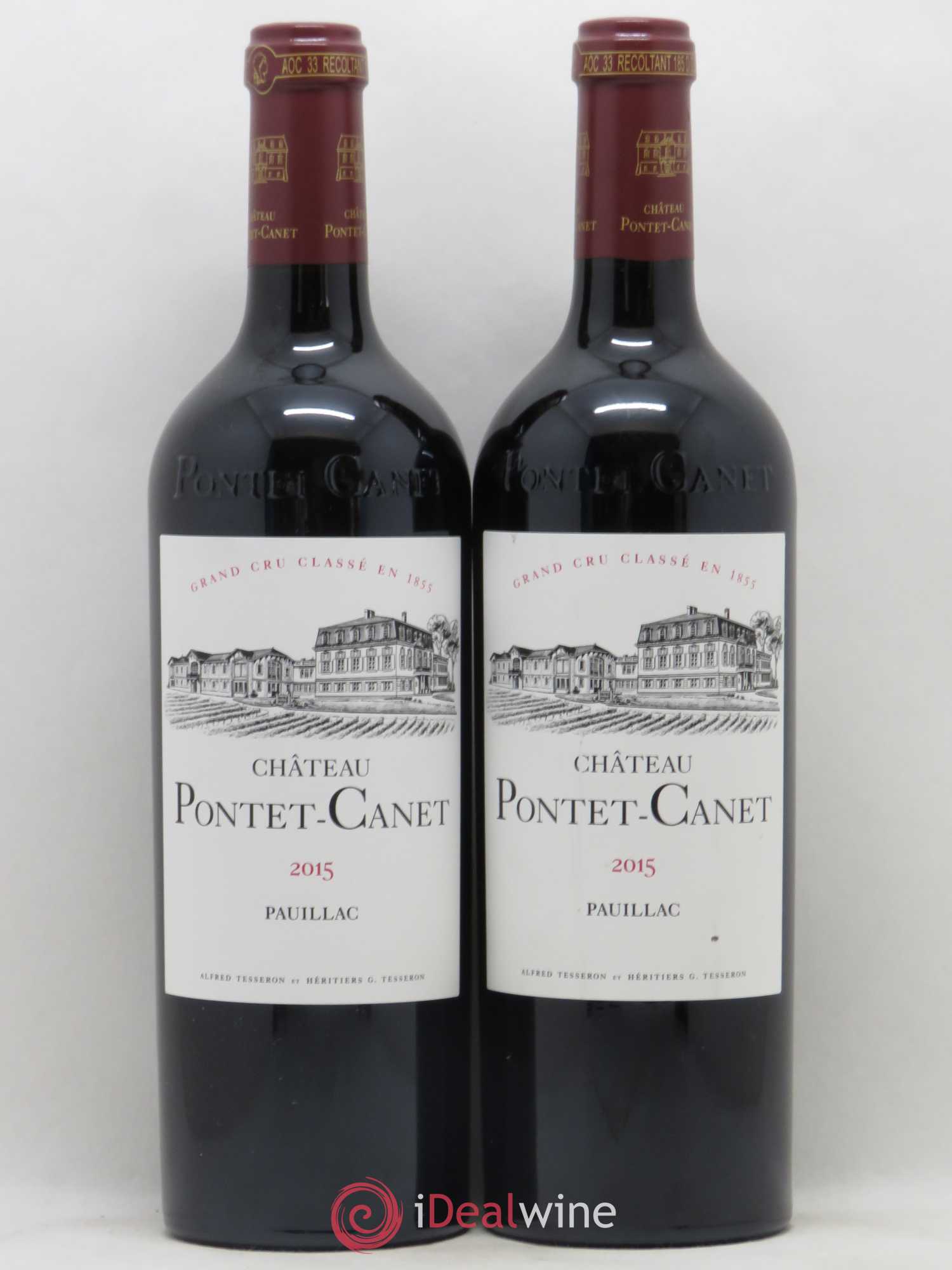 Château Pontet Canet 5ème Grand Cru Classé 2015 - Lot de 2 bouteilles - 0
