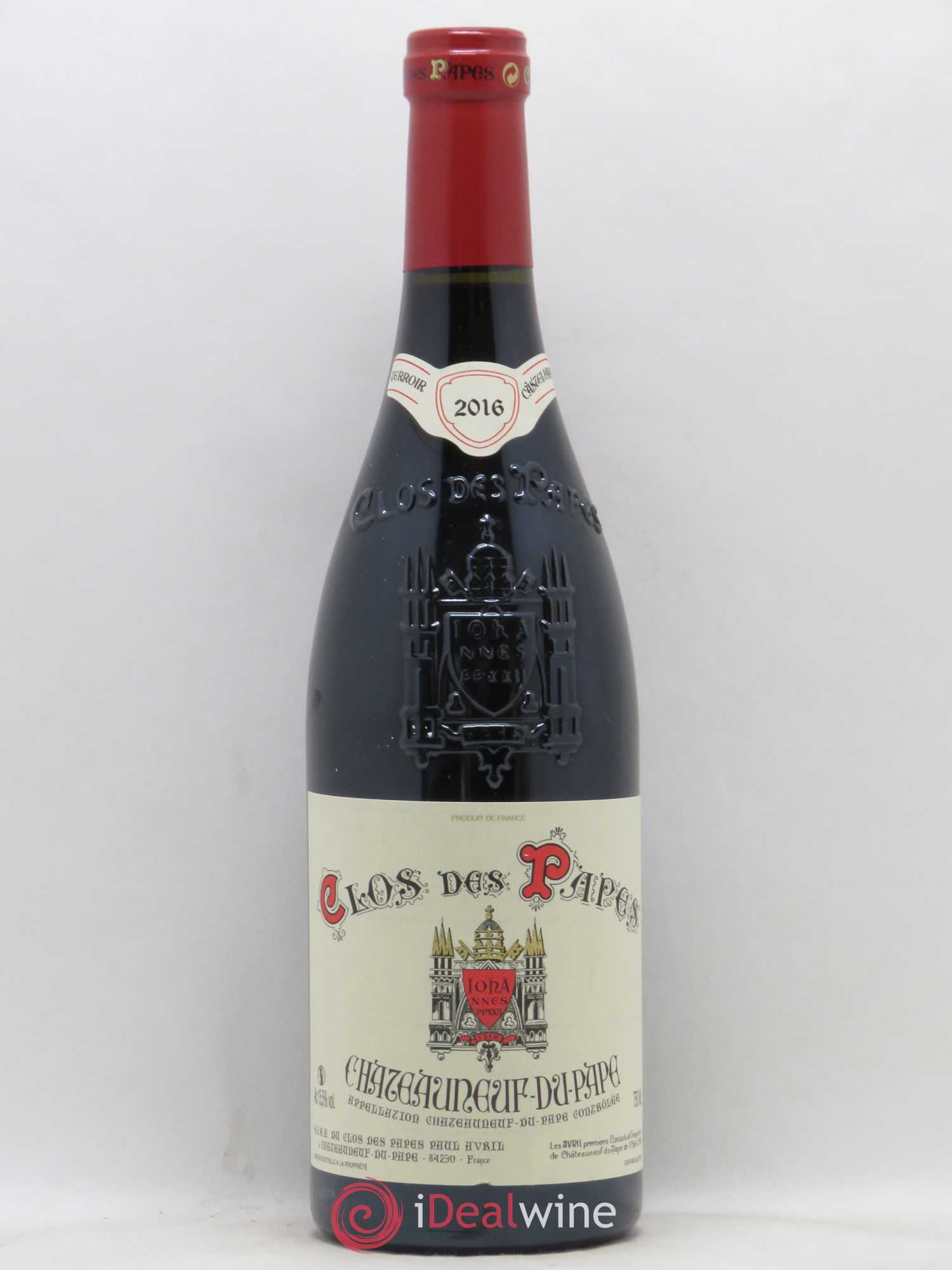 Châteauneuf-du-Pape Clos des Papes - Paul Avril 2016 - Lot de 1 bouteille - 0