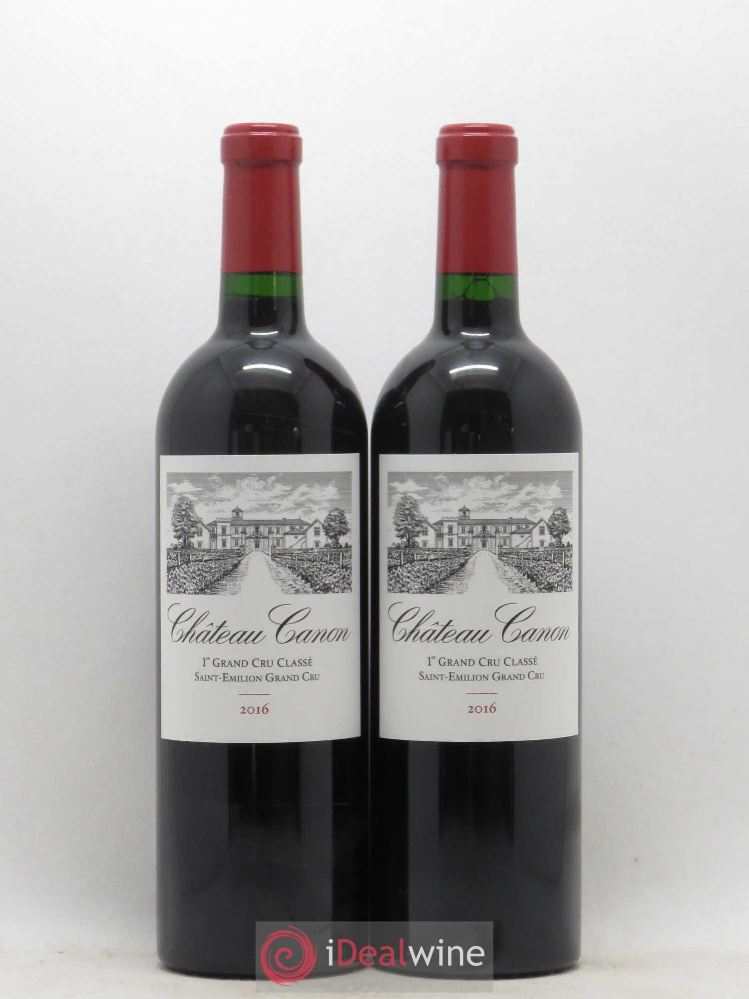 Château Canon 1er Grand Cru Classé B 2016 - Lot de 2 bouteilles - 0