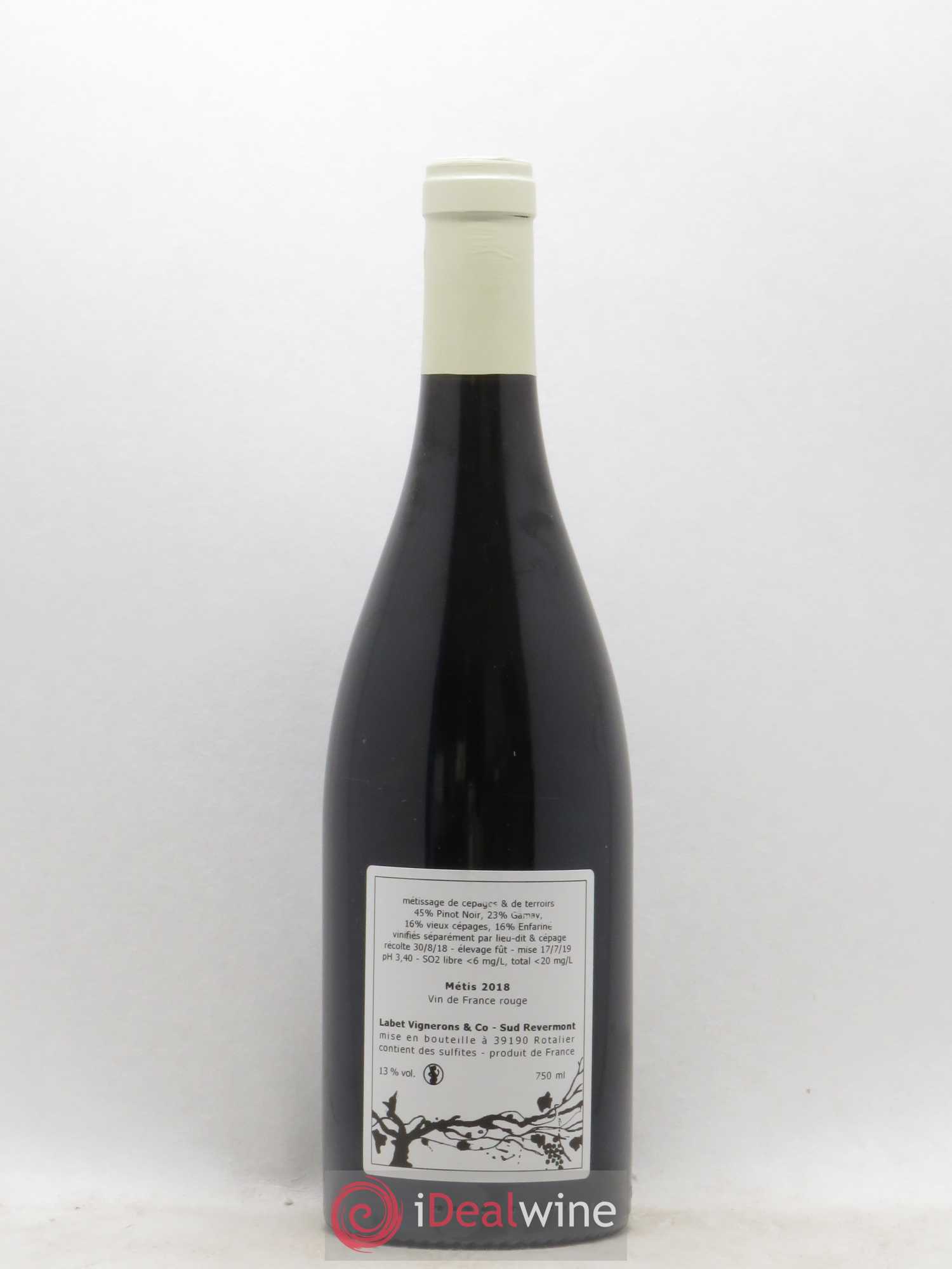 Vin de France Métis Romain - Julien - Charline Labet 2018 - Lot de 1 bouteille - 1