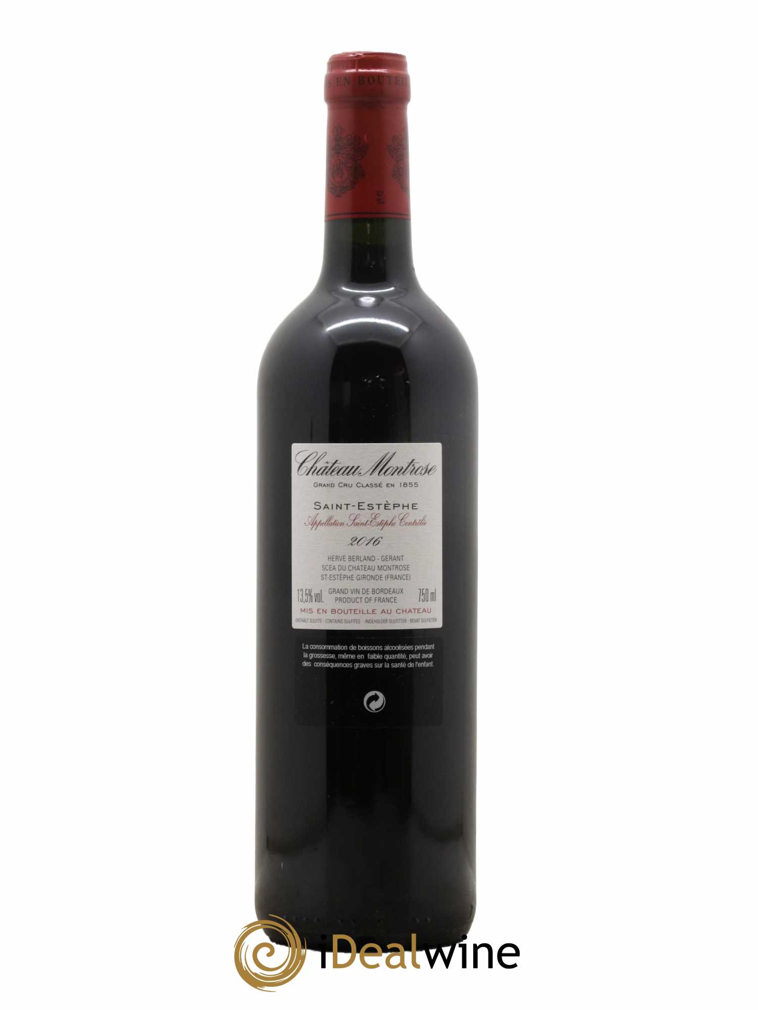 Château Montrose 2ème Grand Cru Classé 2016 - Lot de 1 bouteille - 1
