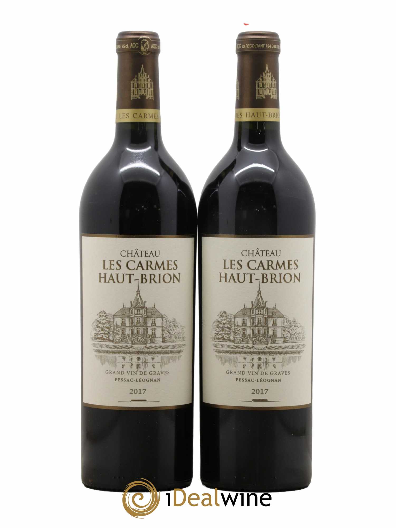 Château Les Carmes Haut-Brion 2017 - Lot de 2 bouteilles - 0