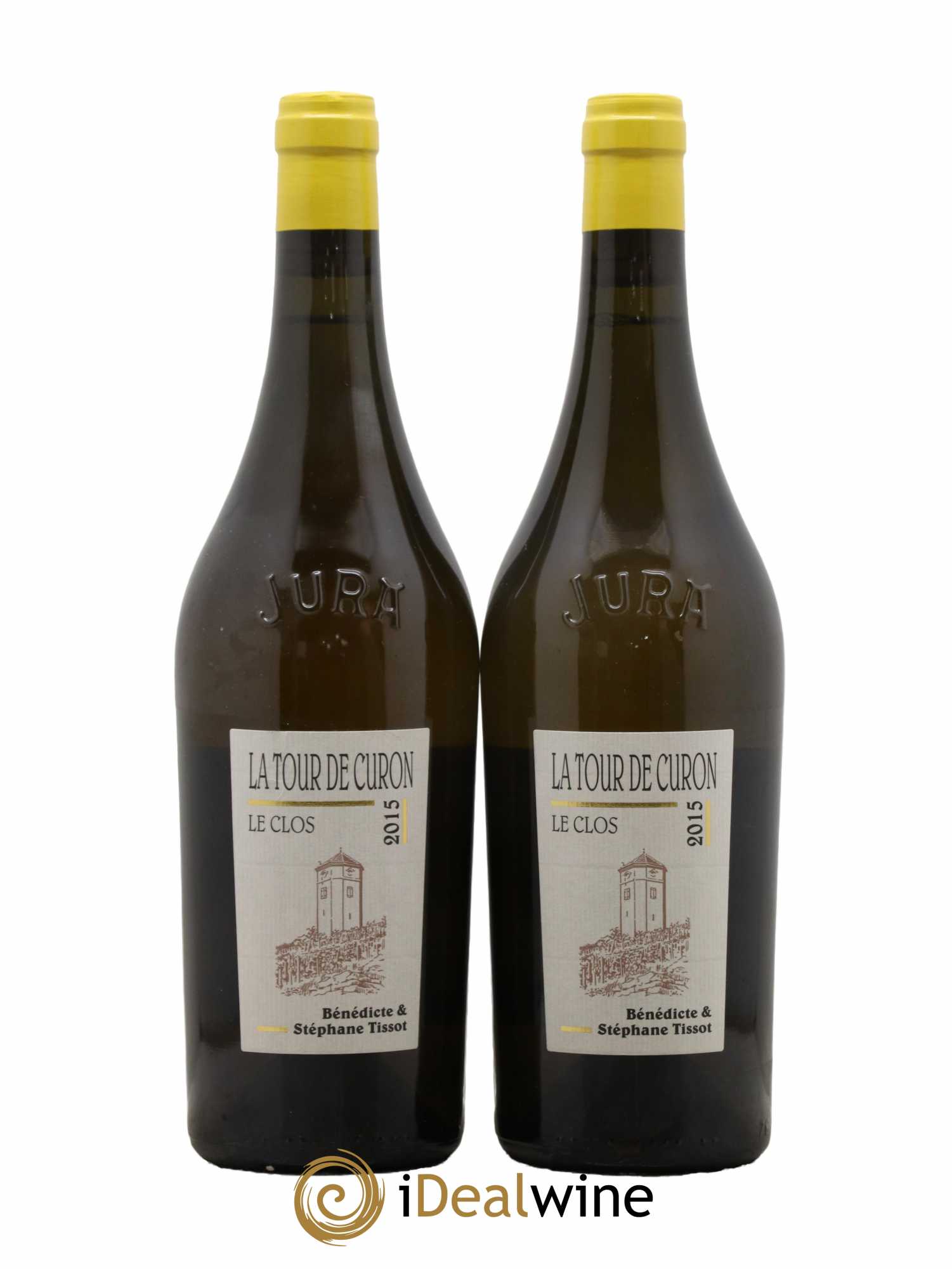 Arbois Chardonnay Le Clos de la Tour de Curon Bénédicte et Stéphane Tissot 2015 - Lot de 2 bouteilles - 0