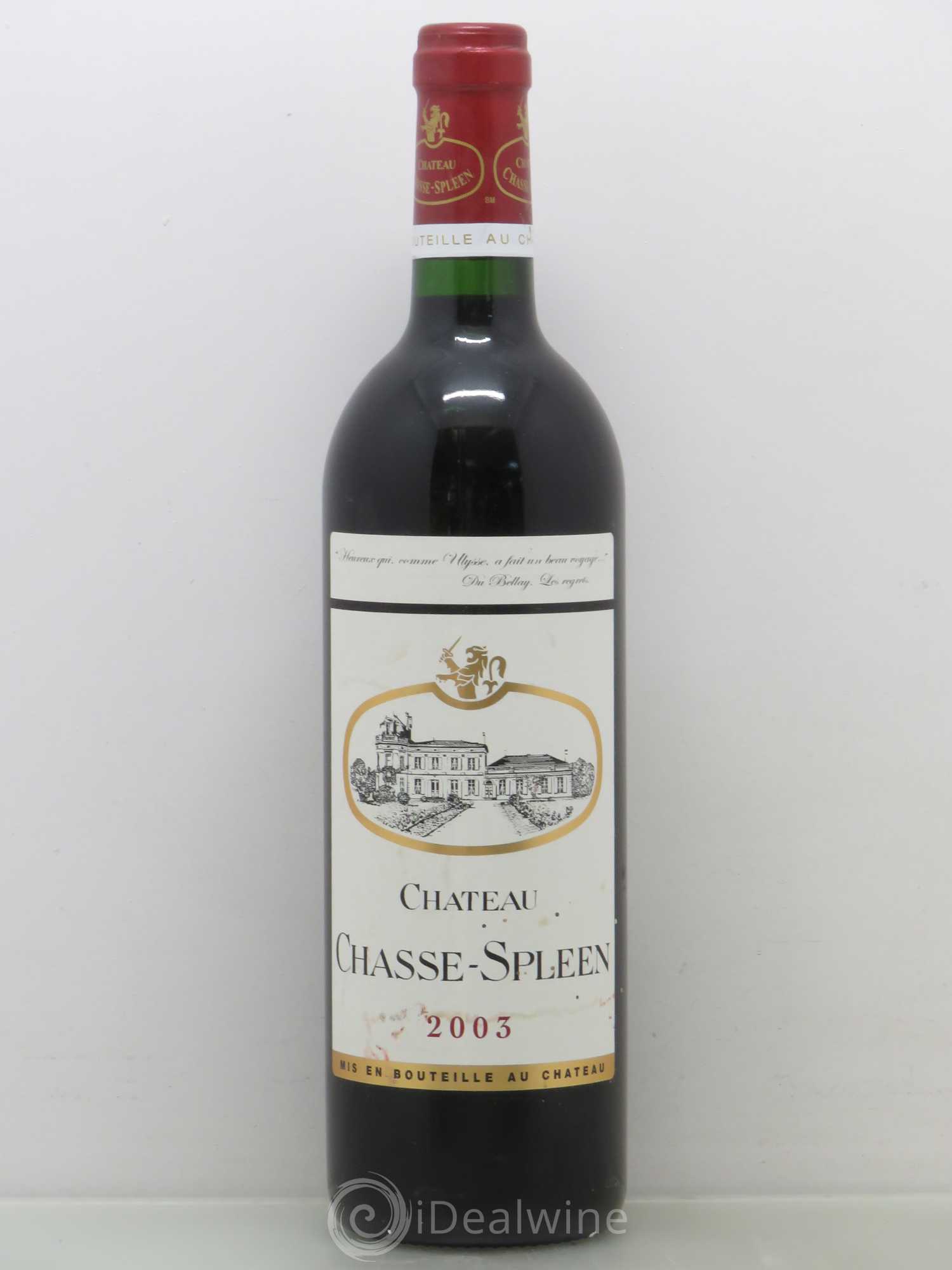 Château Chasse Spleen 2003 - Lot de 1 bouteille - 0