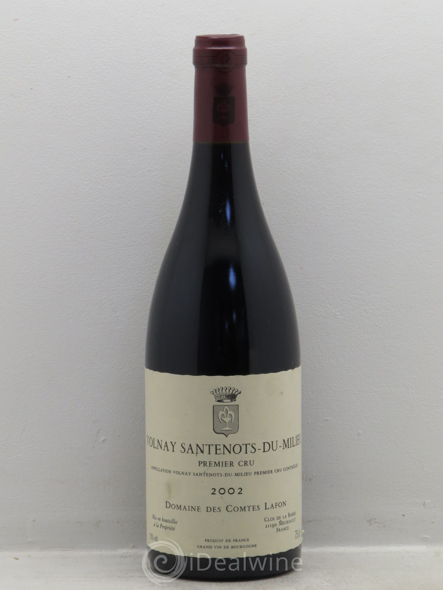 Volnay 1er Cru Santenots du Milieu Comtes Lafon (Domaine des) 2002 - Lot de 1 bouteille - 0