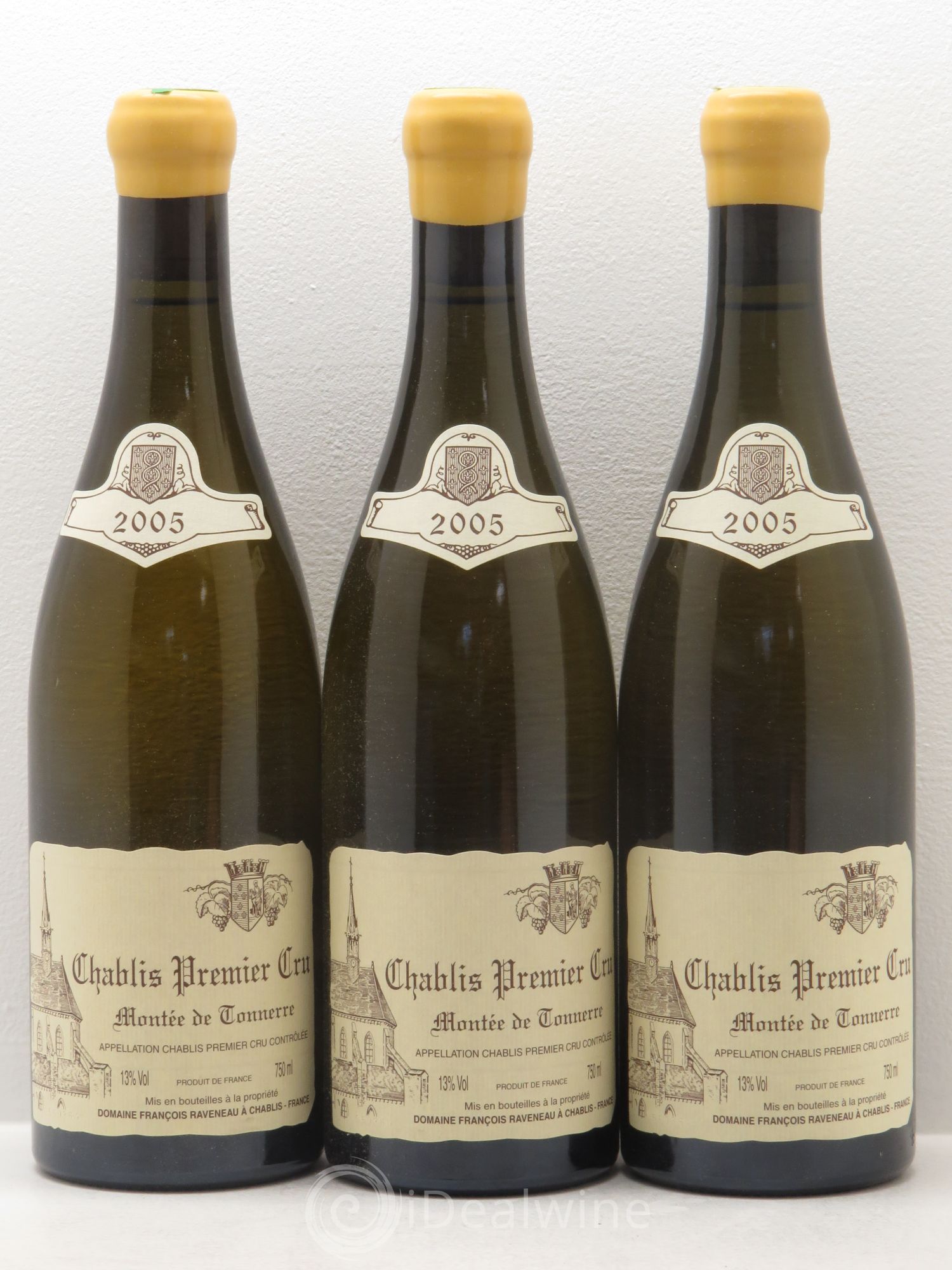 Chablis 1er Cru Montée de Tonnerre Raveneau (Domaine) 2005 - Posten von 3 Flaschen - 0