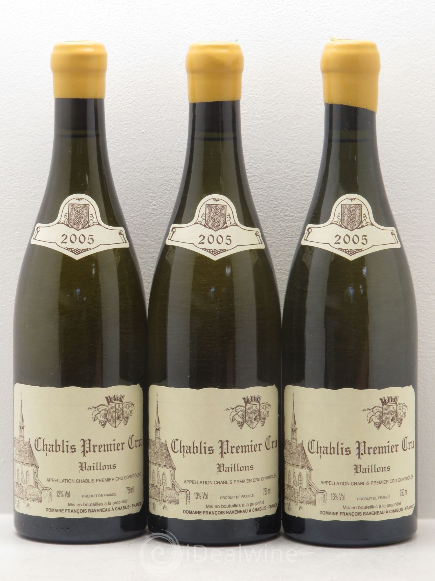 Chablis 1er Cru Vaillons Raveneau (Domaine) 2005 - Lot de 3 bouteilles - 0