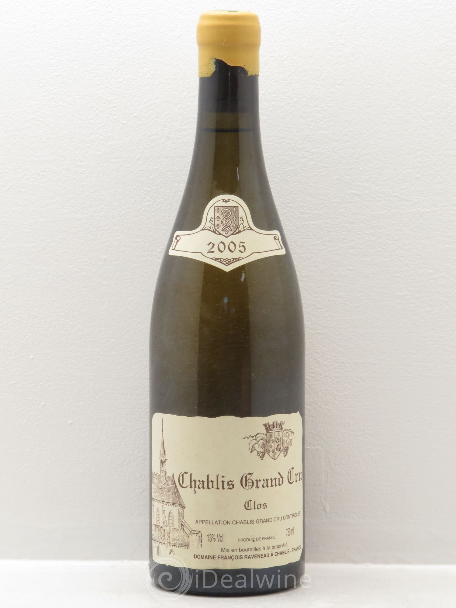 Chablis Grand Cru Clos Raveneau (Domaine) 2005 - Lot de 1 bouteille - 0