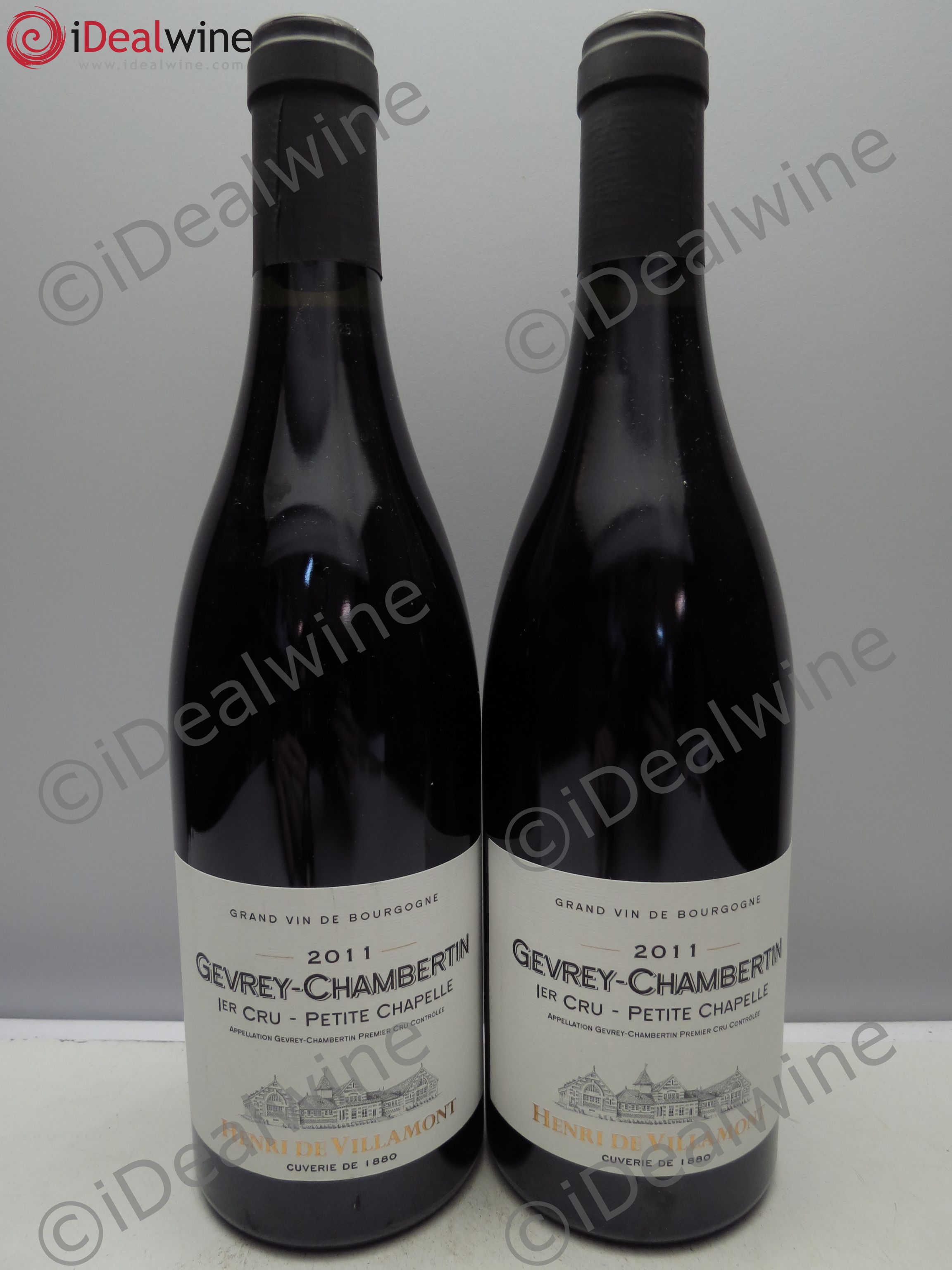 Gevrey-Chambertin 1er Cru H.de Villamont 2011 - Lot de 2 bouteilles - 0