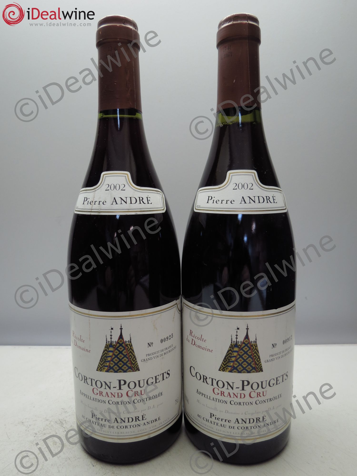 Corton Grand Cru Pierre André 2002 - Lot de 2 bouteilles - 0