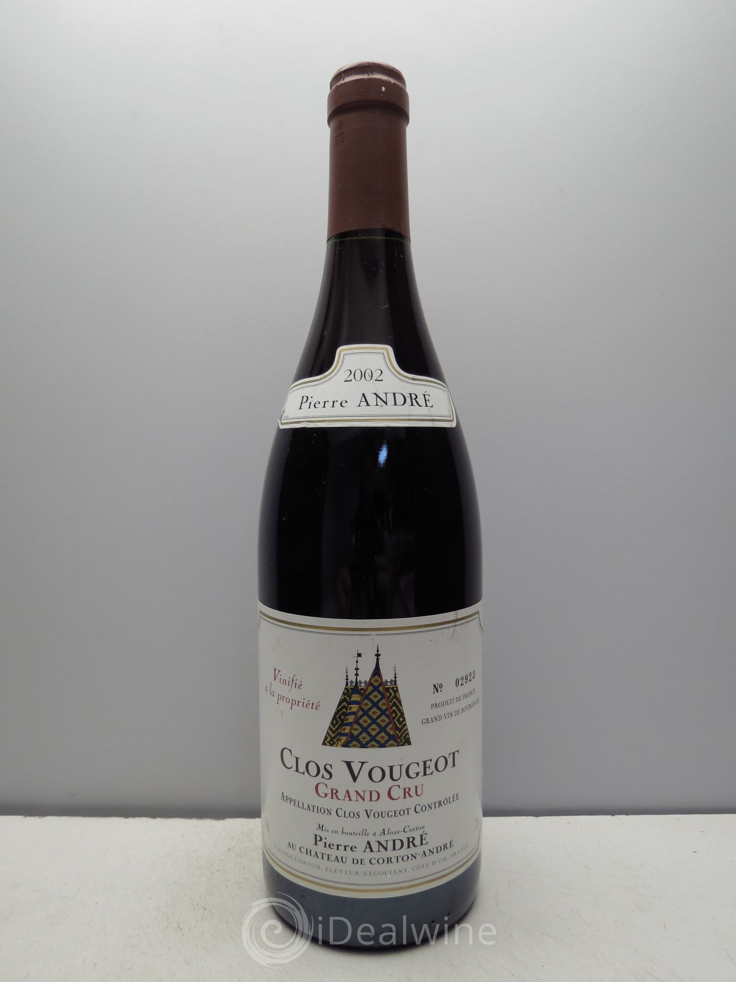 Clos de Vougeot Grand Cru Pierre André 2002 - Lot de 1 bouteille - 0