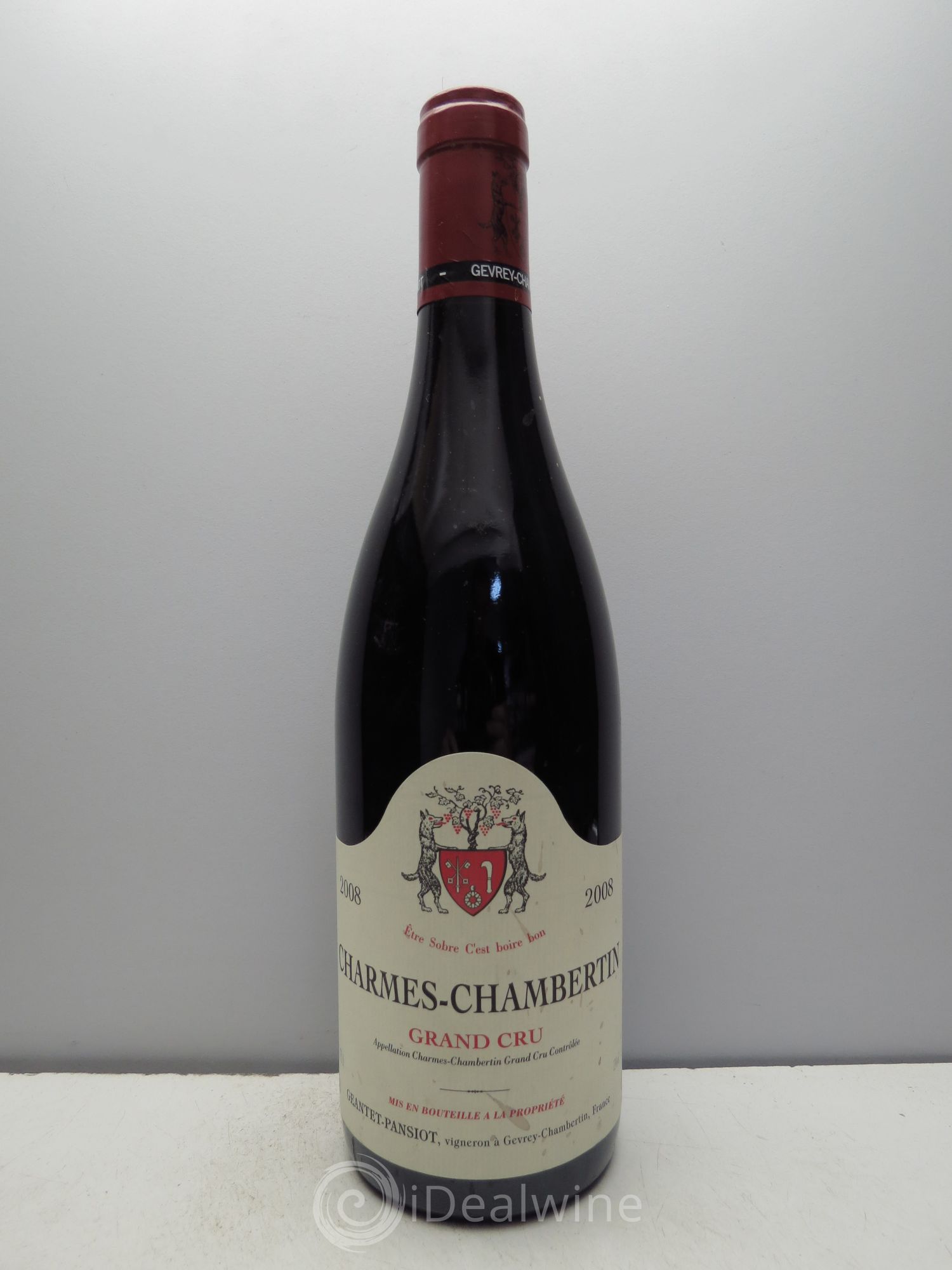 Charmes-Chambertin Grand Cru Geantet-Pansiot 2008 - Lot de 1 bouteille - 0