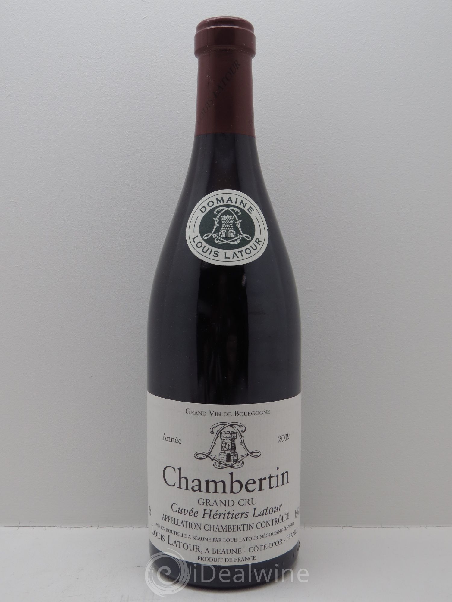 Chambertin Grand Cru Cuvée Héritiers Latour Louis Latour 2009 - Lot de 1 bouteille - 0