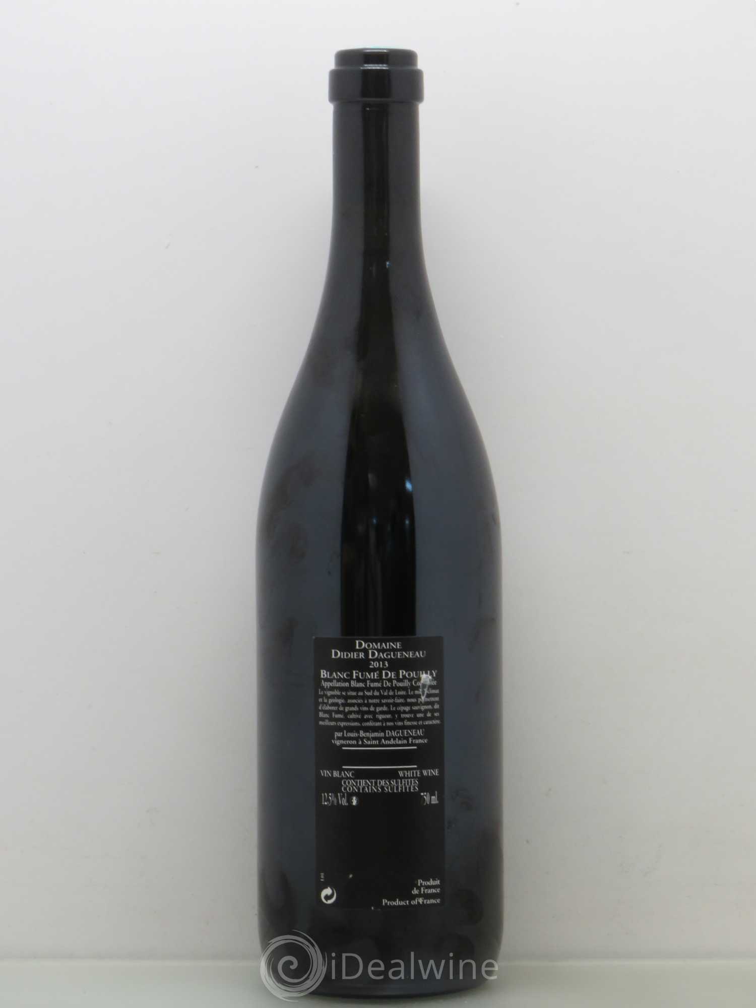 Vin de France (anciennement Pouilly-Fumé) Silex Dagueneau (Domaine Didier - Louis-Benjamin) 2013 - Lot de 1 bouteille - 1