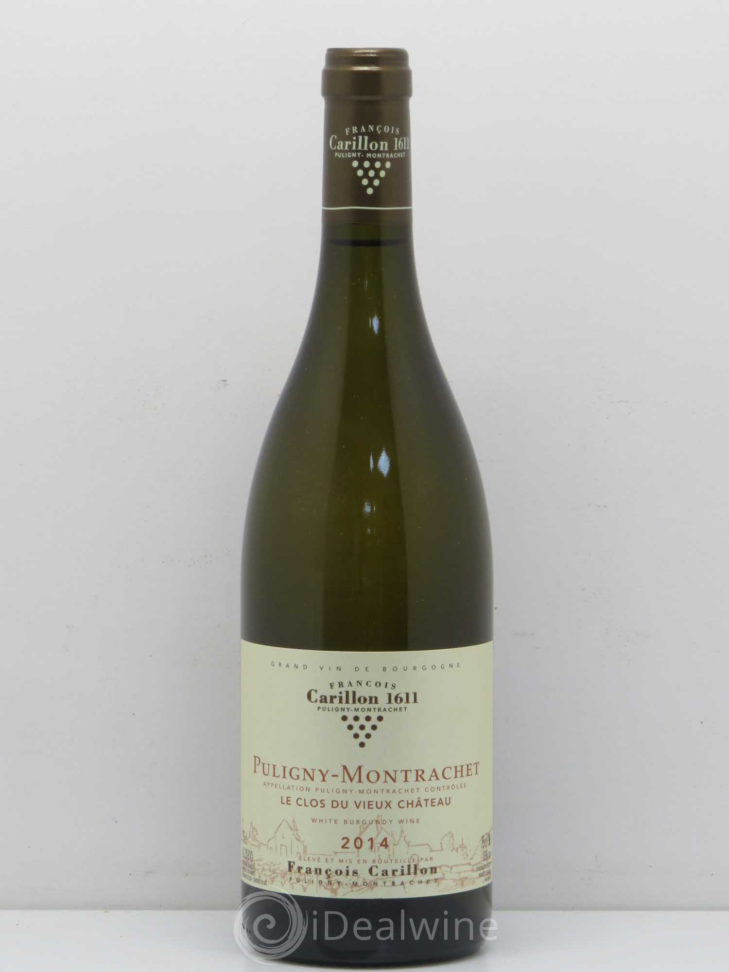 Puligny-Montrachet Le Clos Du Vieux Chateau François Carillon 2014 - Posten von 1 Flasche - 0