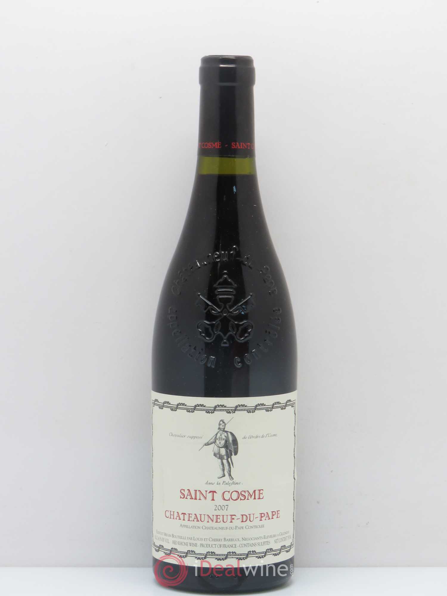 Châteauneuf-du-Pape Château de Saint Cosme 2007 - Posten von 1 Flasche - 0