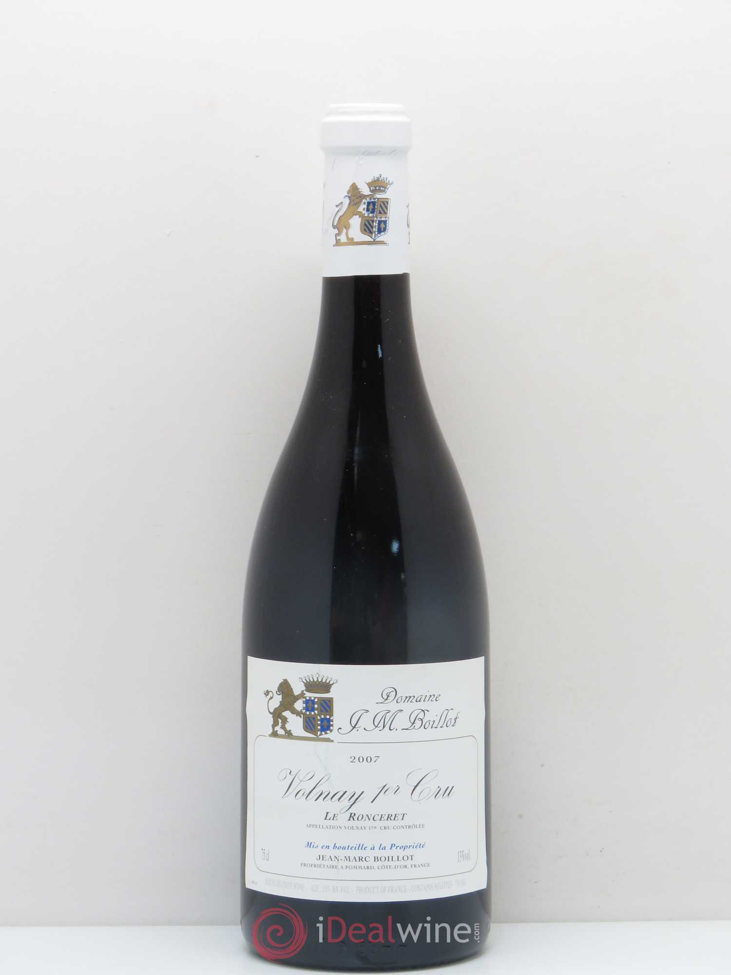 Volnay 1er Cru Le Ronceret Jean-Marc Boillot 2007 - Lot de 1 bouteille - 0