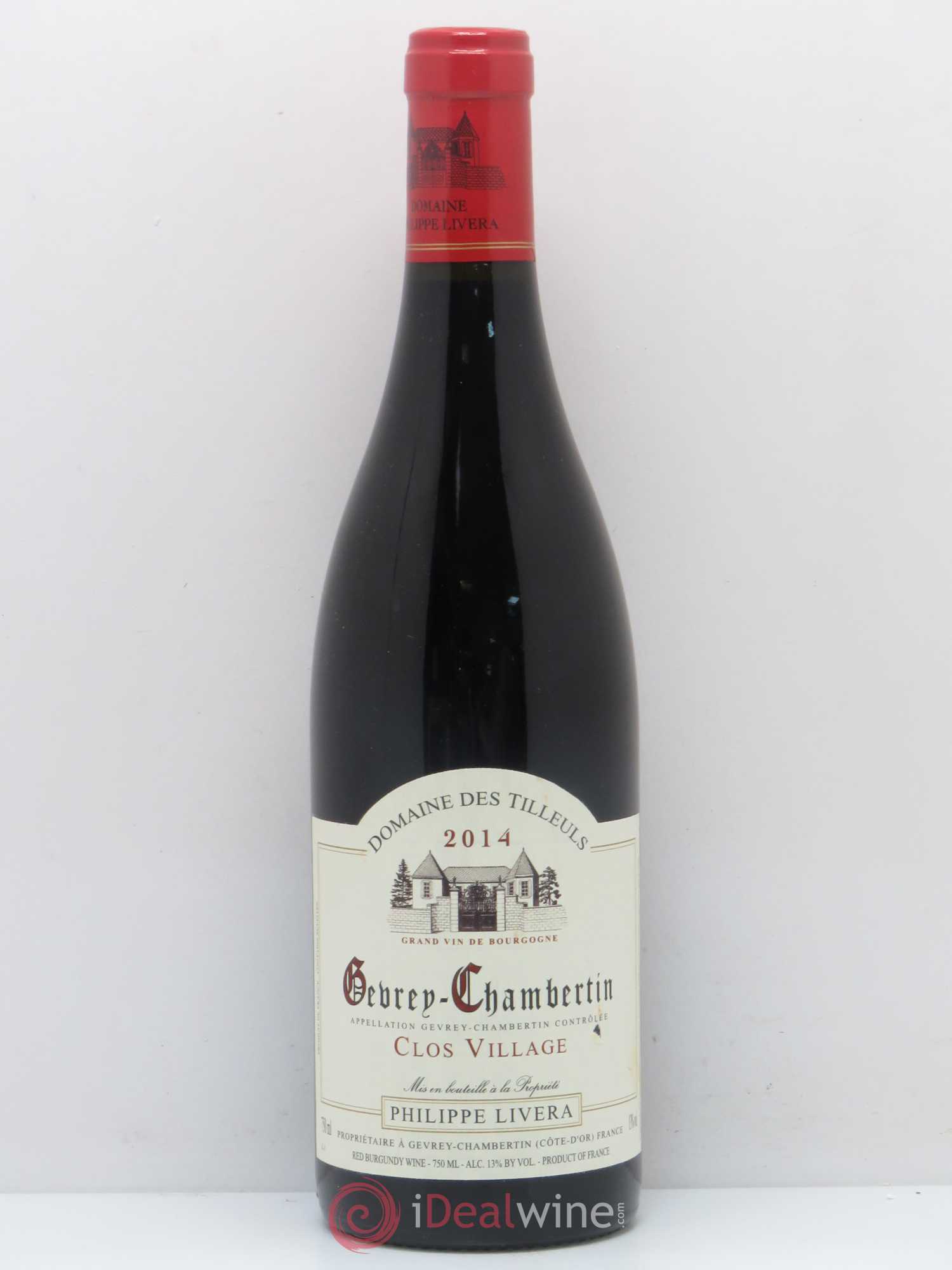 Gevrey-Chambertin Clos Village Tilleuls (Domaine des) - Philippe Livera 2014 - Lot de 1 bouteille - 0