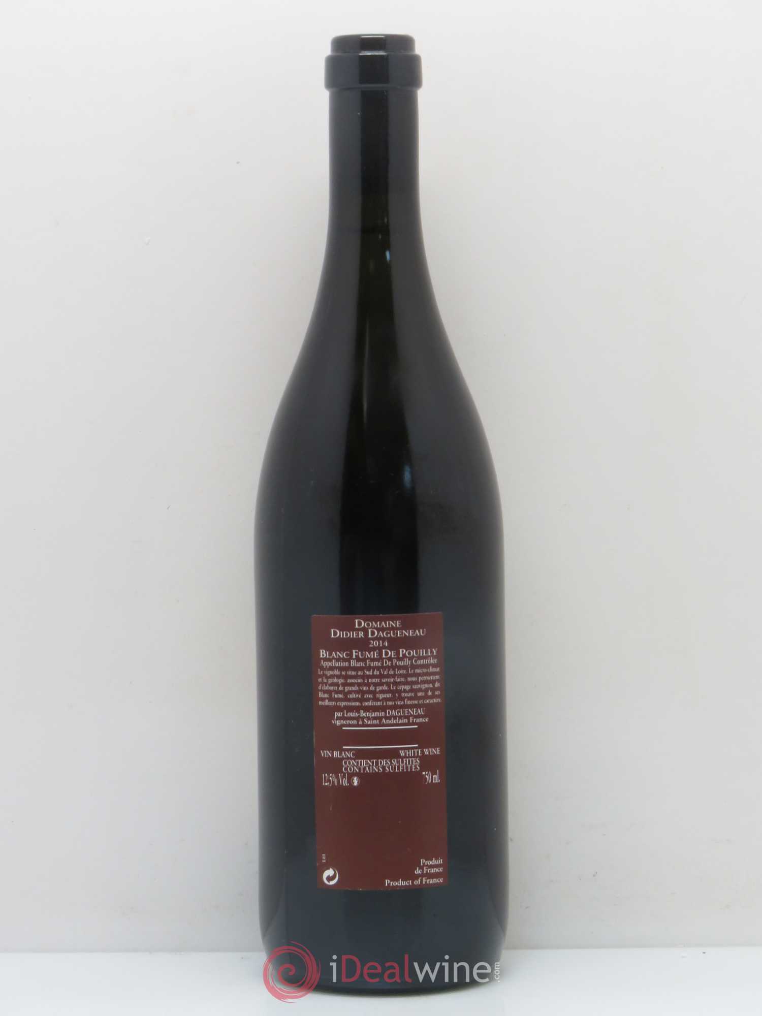 Vin de France (anciennement Pouilly-Fumé) Pur Sang Dagueneau (Domaine Didier - Louis-Benjamin) 2014 - Lot de 1 bouteille - 1