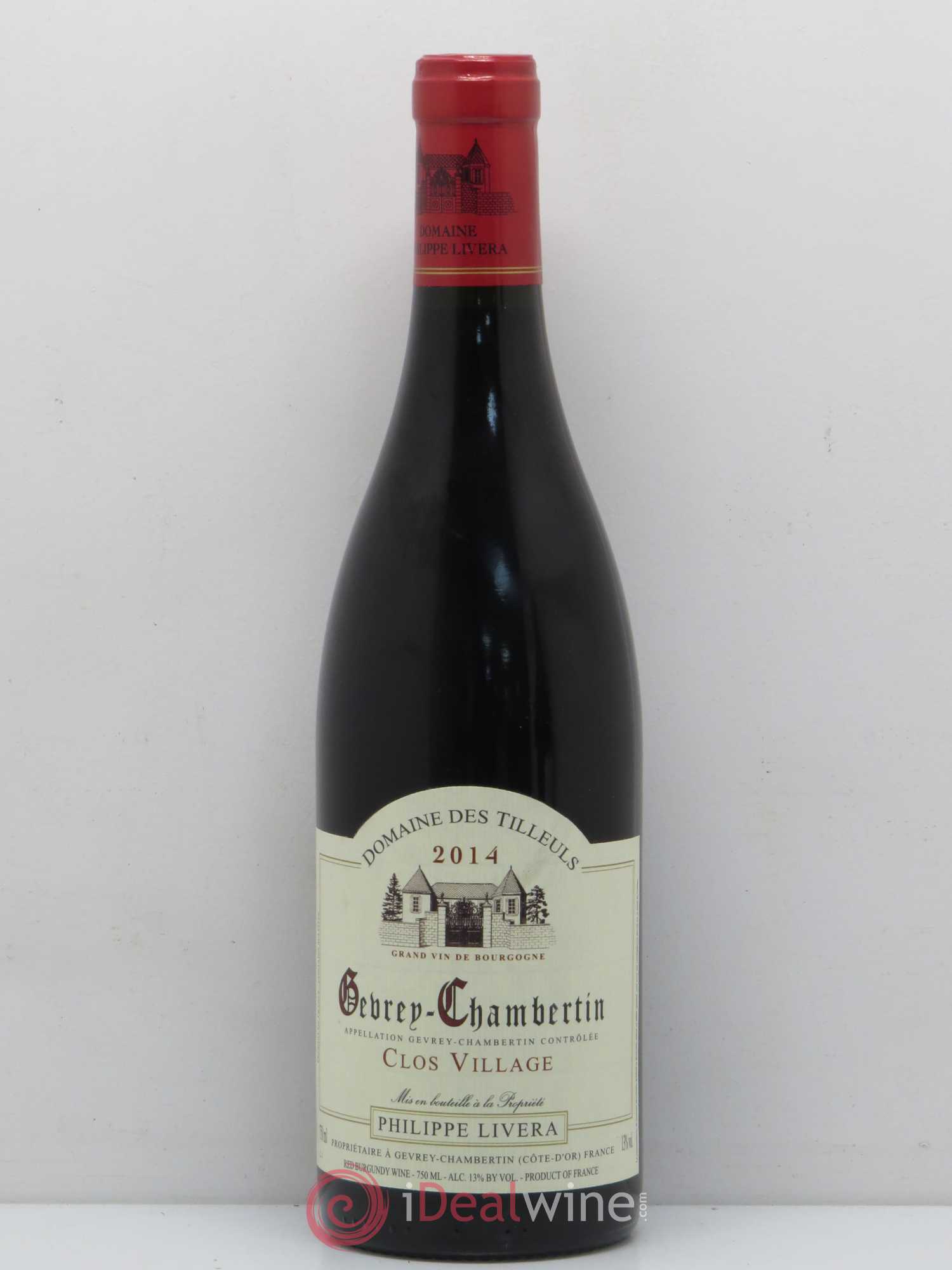 Gevrey-Chambertin Clos Village Tilleuls (Domaine des) - Philippe Livera 2014 - Lot de 1 bouteille - 0