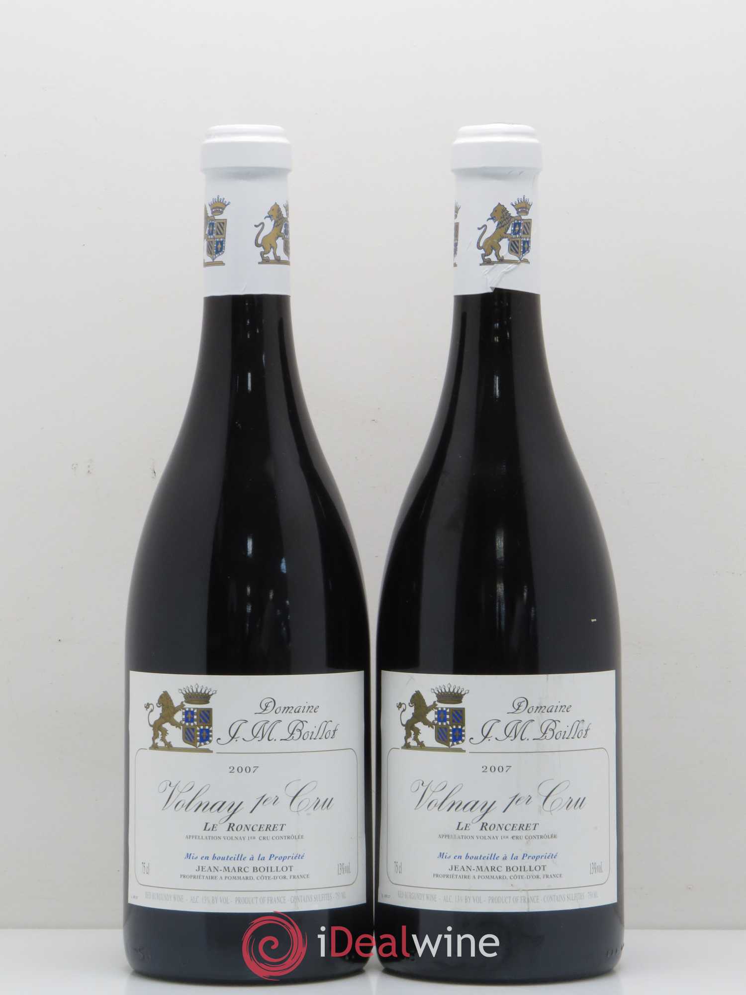 Volnay 1er Cru Le Ronceret Jean-Marc Boillot 2007 - Lot de 2 bouteilles - 0