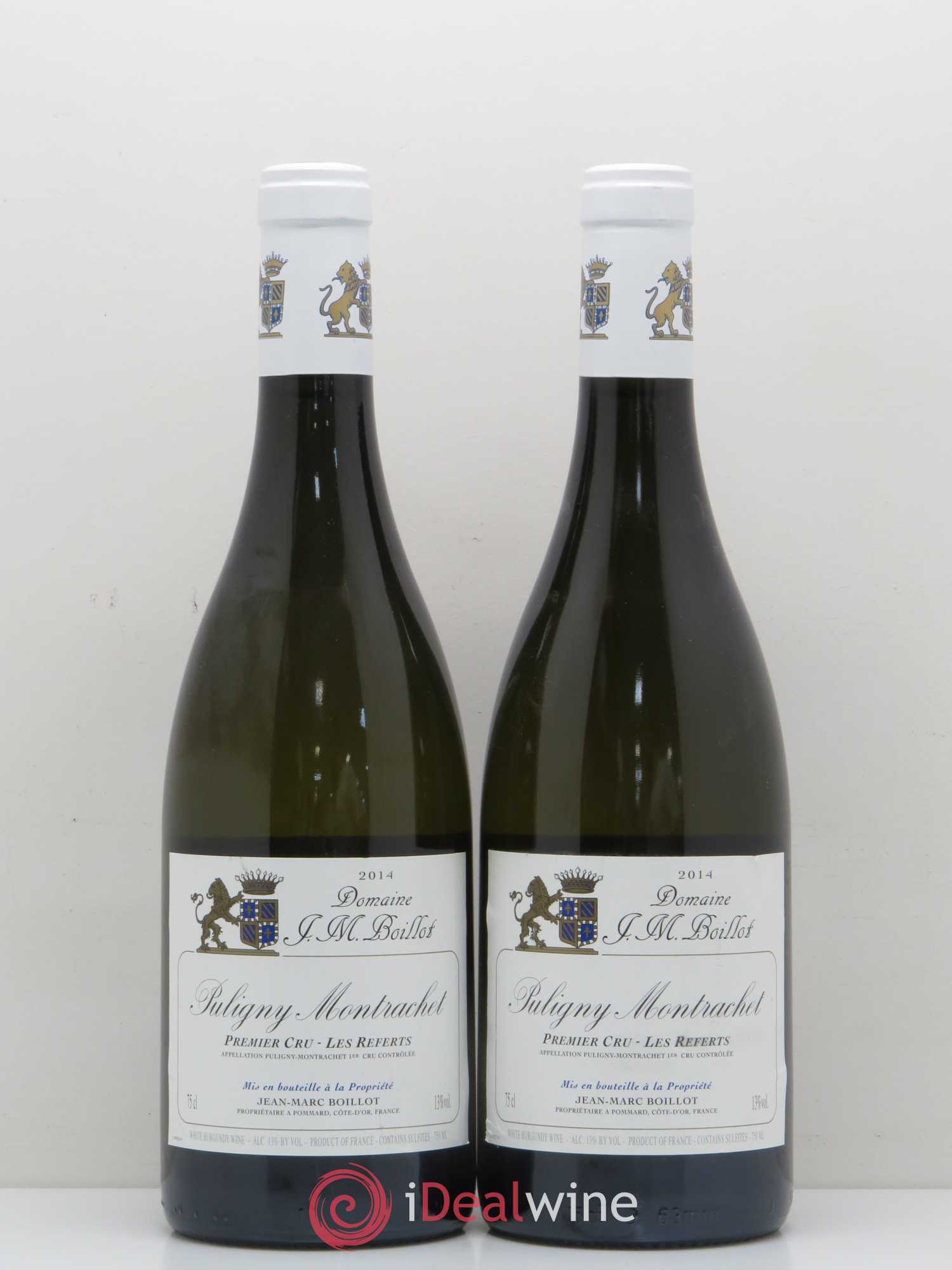 Puligny-Montrachet 1er Cru Les Referts Jean Marc Boillot 2014 - Posten von 2 Flaschen - 0