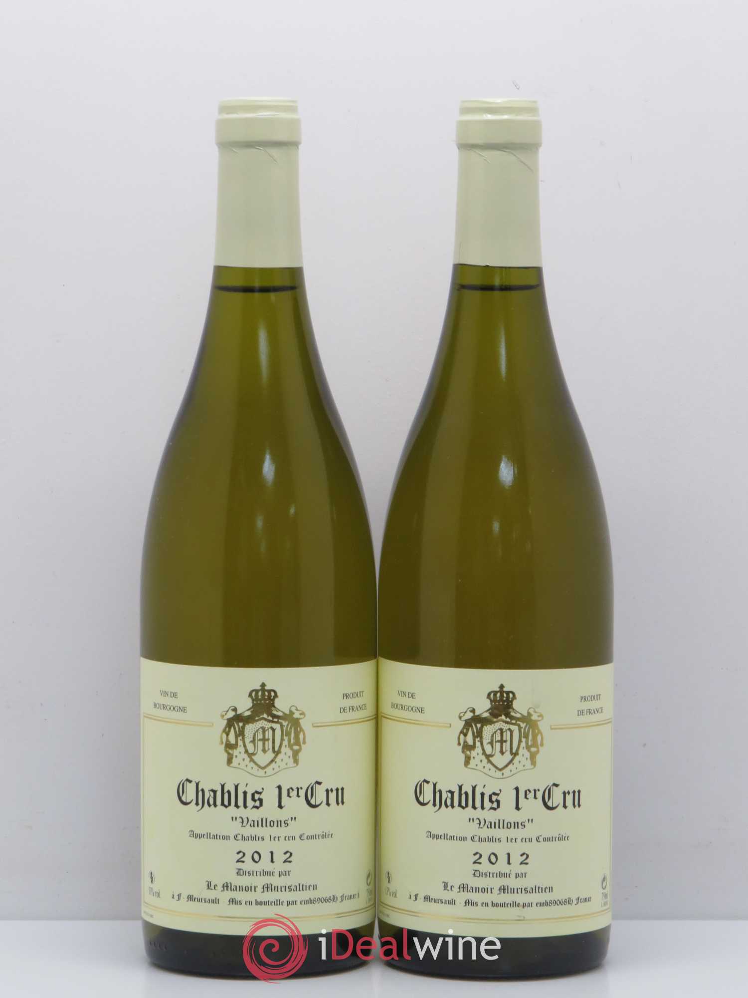 Chablis 1er Cru Vaillons Le Manoir Murisaltien 2012 - Posten von 2 Flaschen - 0